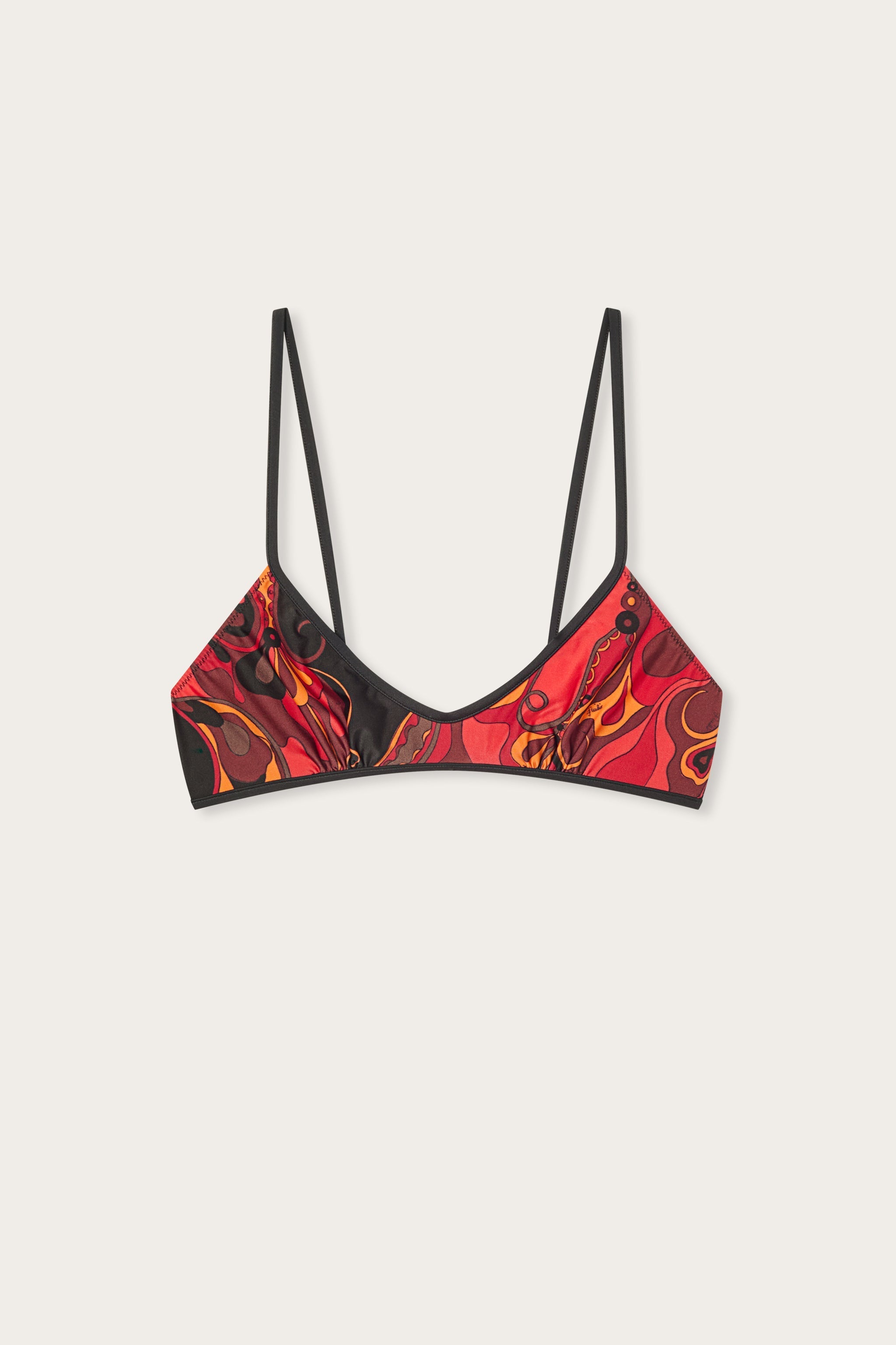 Pucci Orchidee Print Bikini Top