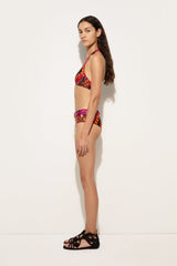Pucci Vivara Print Bandeau Bikini Top