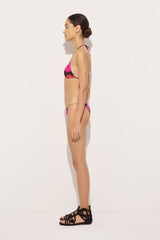 Pucci Orchidee Print Triangle Bikini Top