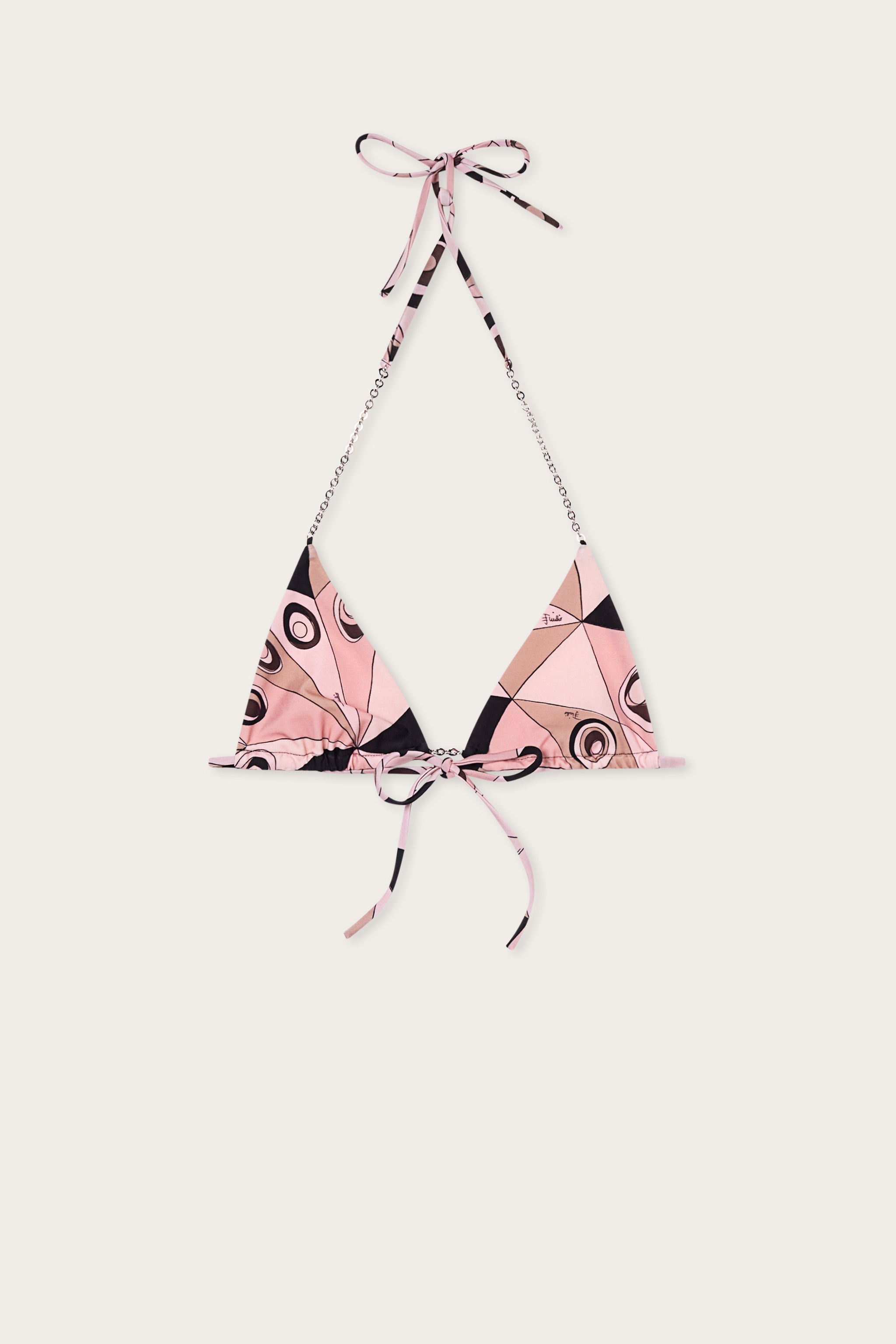 Pucci Occhi Print Triangle Bikini Top