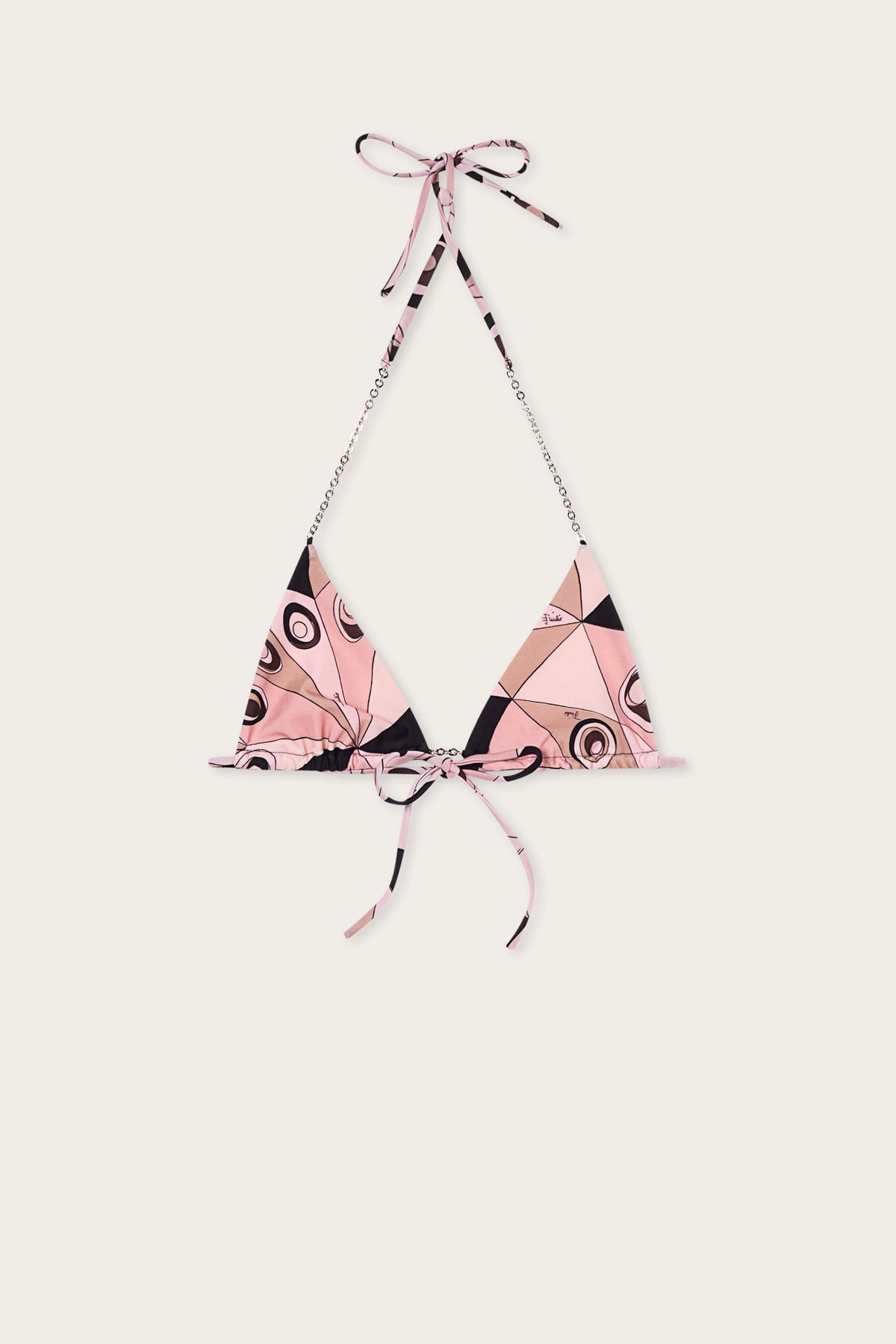 Pucci Occhi Print Triangle Bikini Top