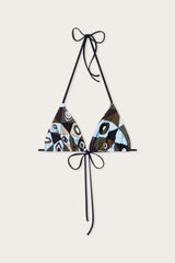 Pucci Occhi Print Triangle Bikini Top
