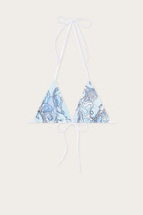 Pucci Orchidee Print Triangle Bikini Top