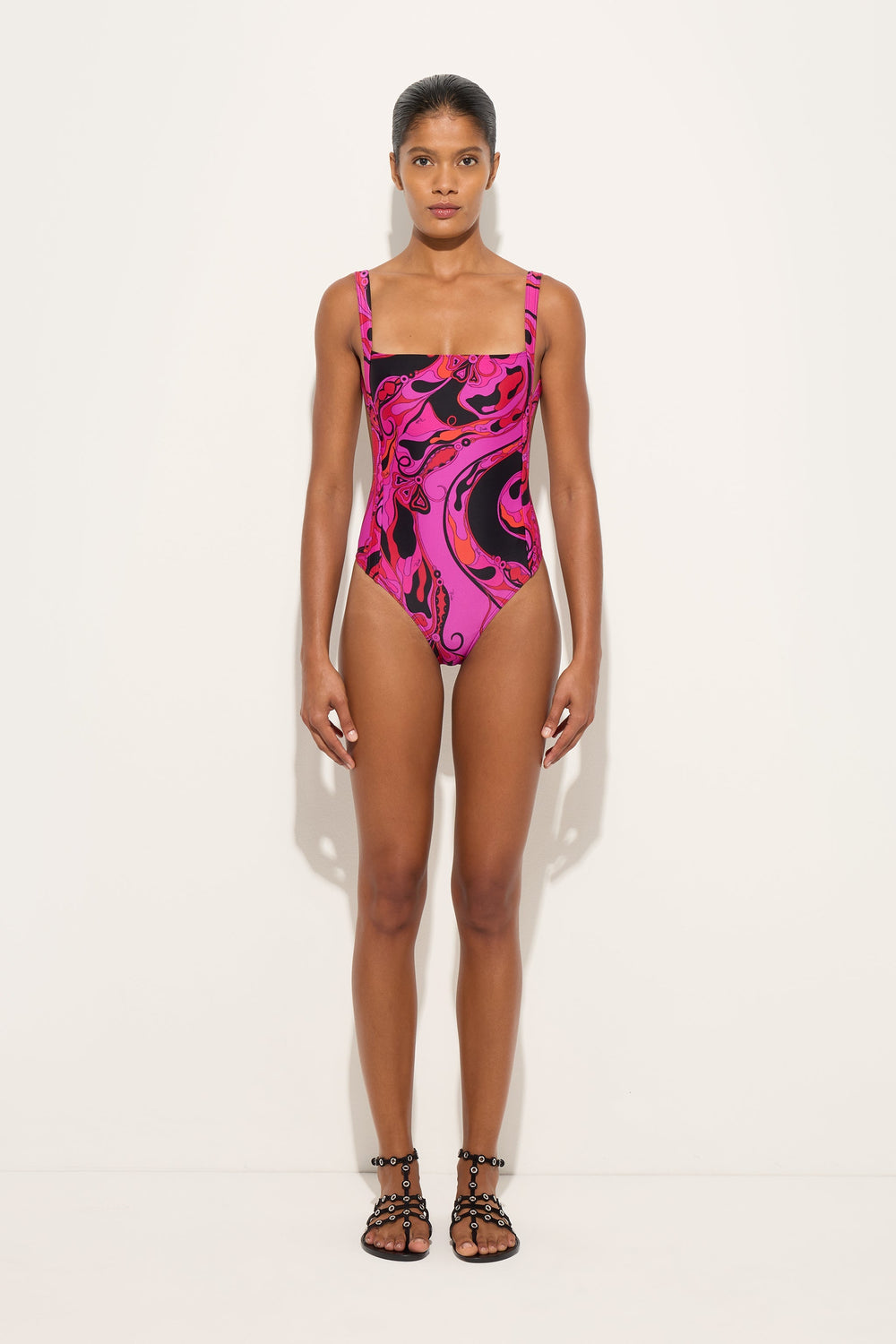 Pucci Orchidee Print Swimsuit