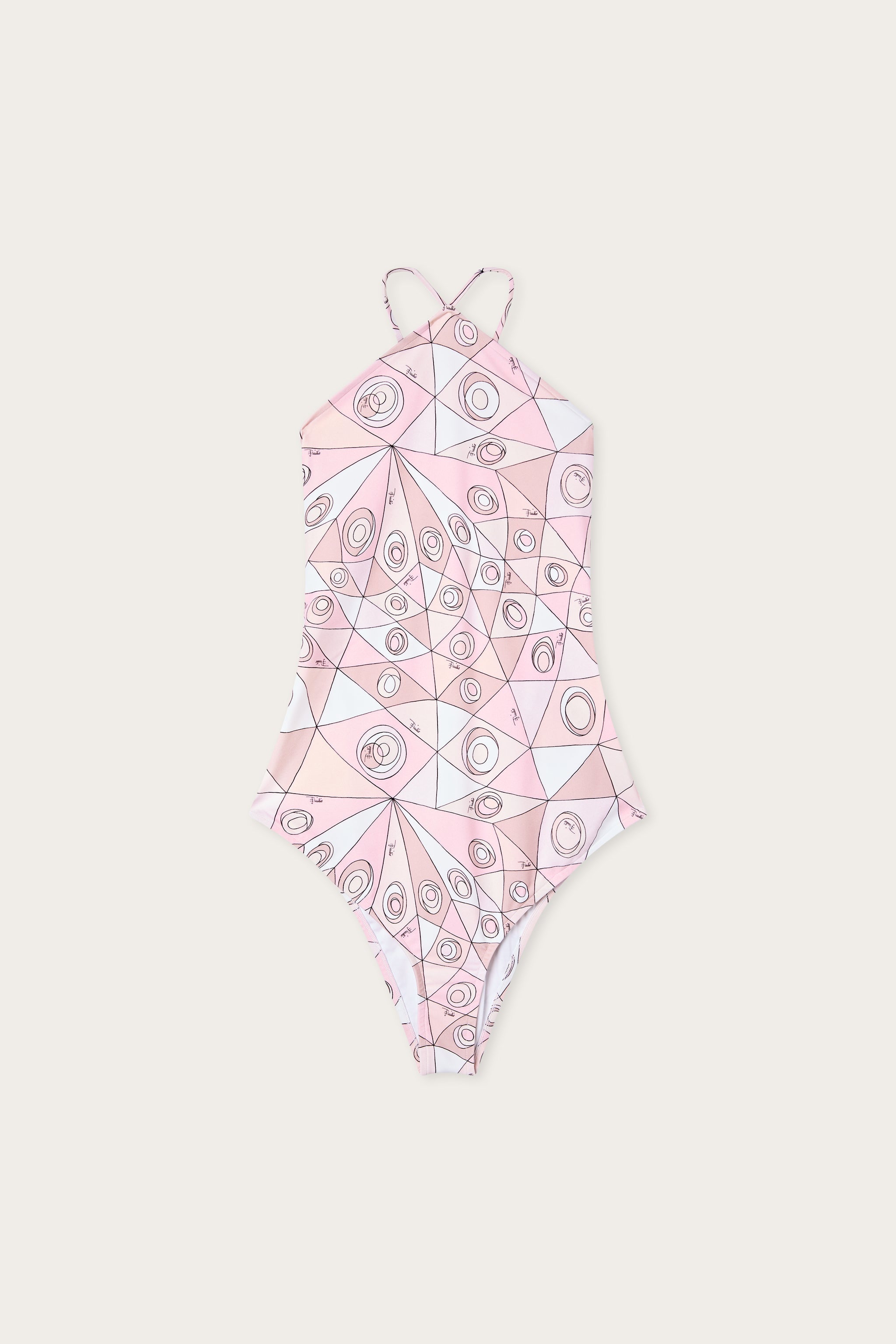 Pucci Occhi Print Cross-Back Swimsuit