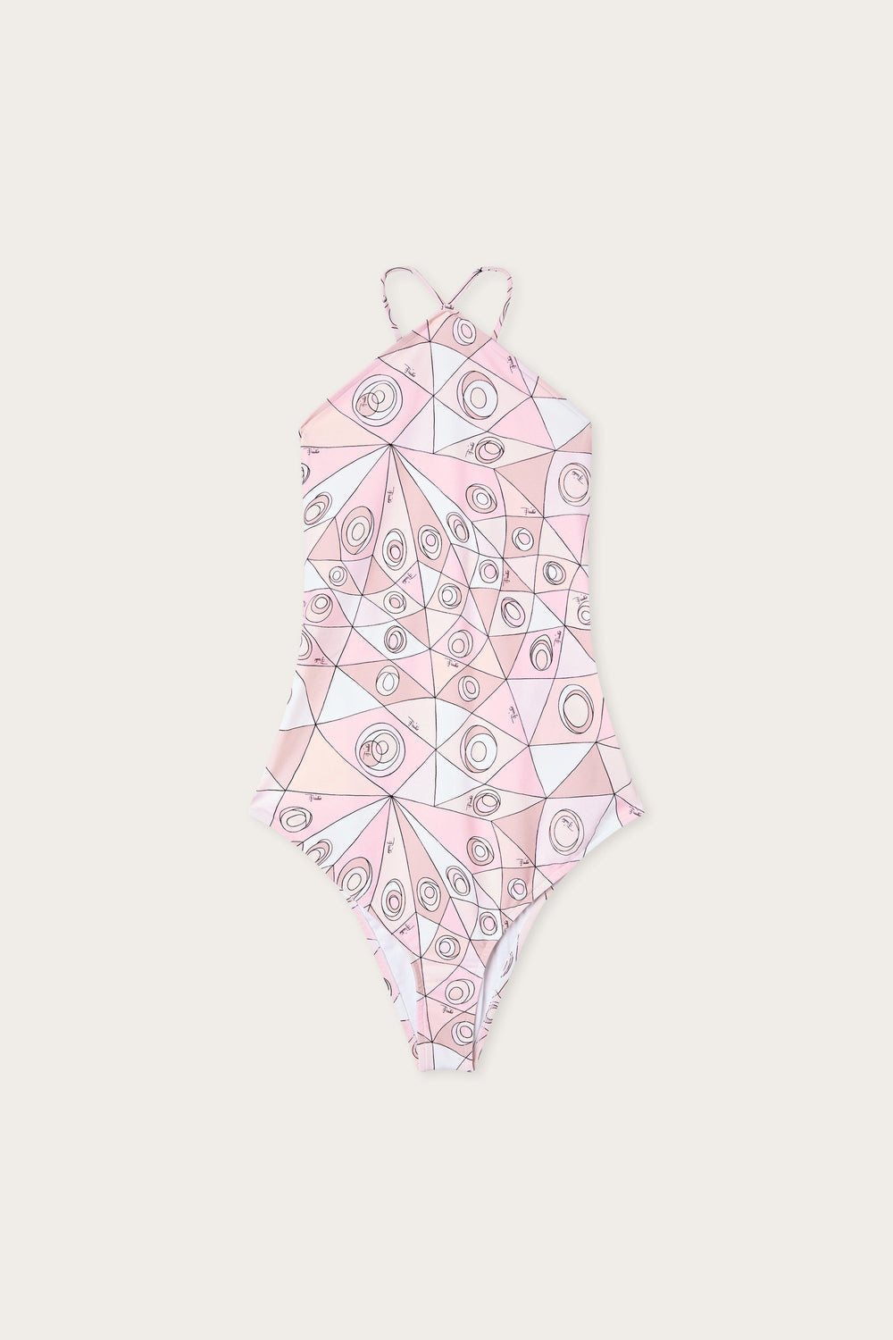 Pucci Occhi Print Cross-Back Swimsuit