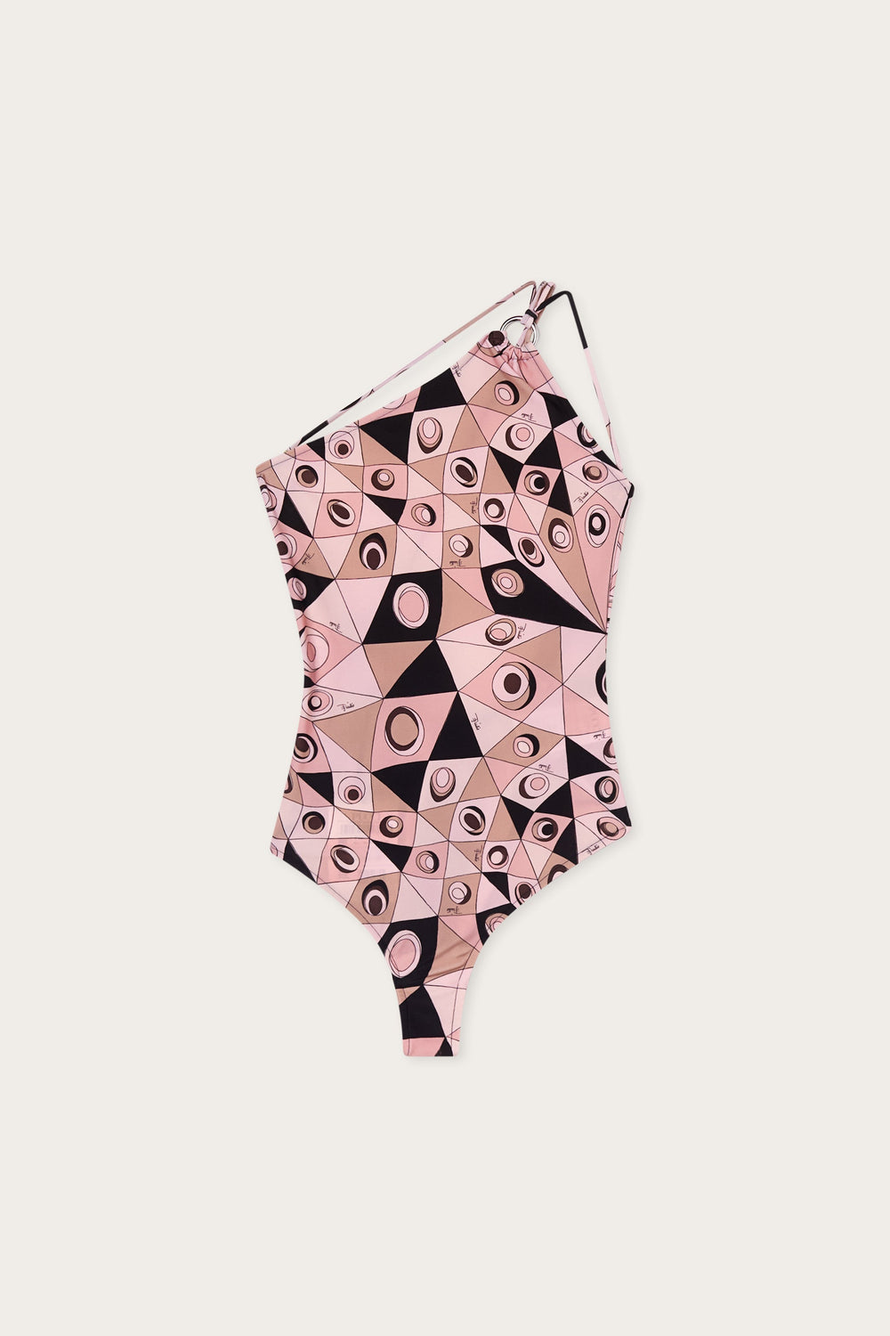 Pucci Occhi Print One-Shoulder Swimsuit