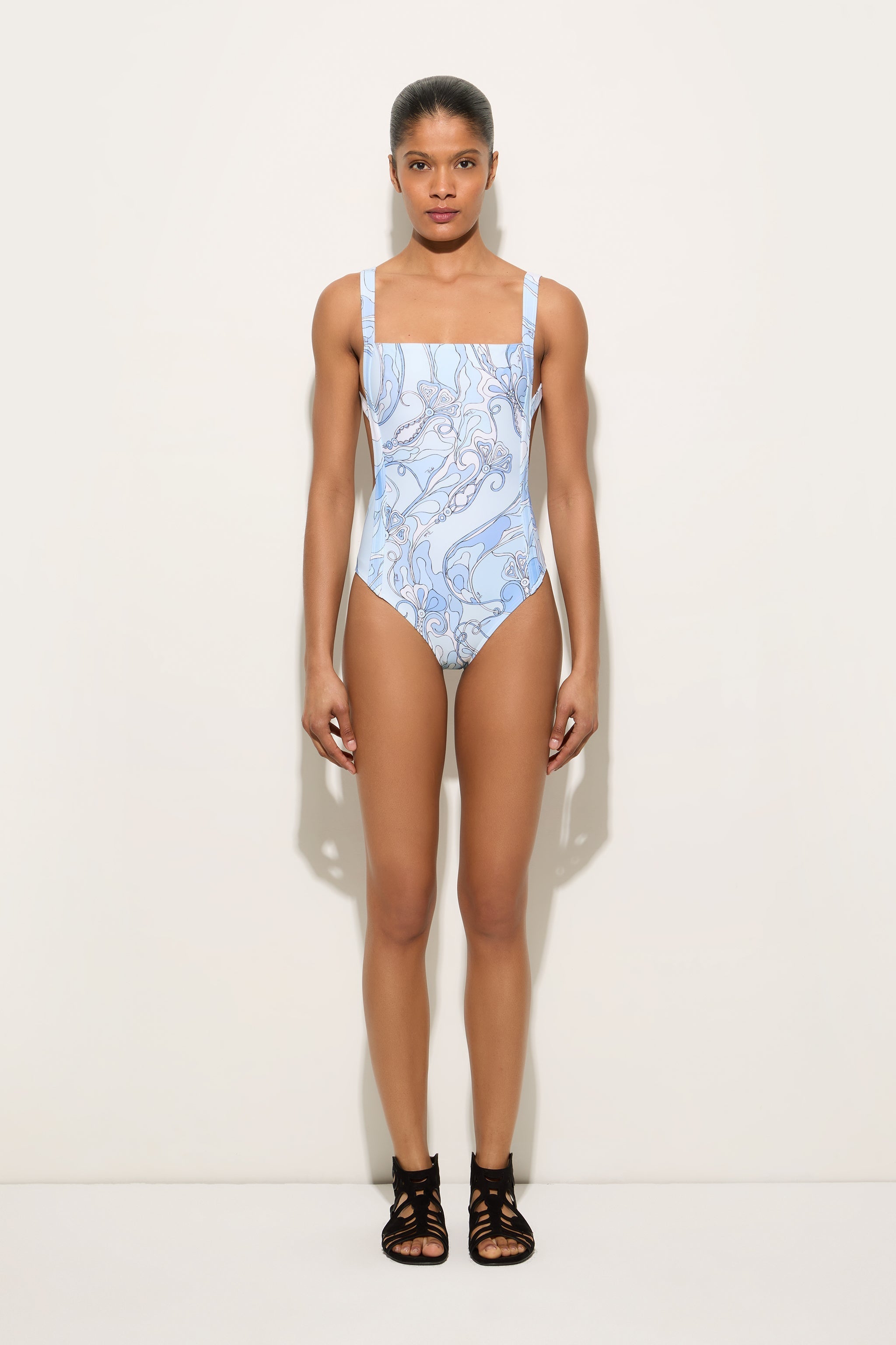Pucci Orchidee Print Swimsuit