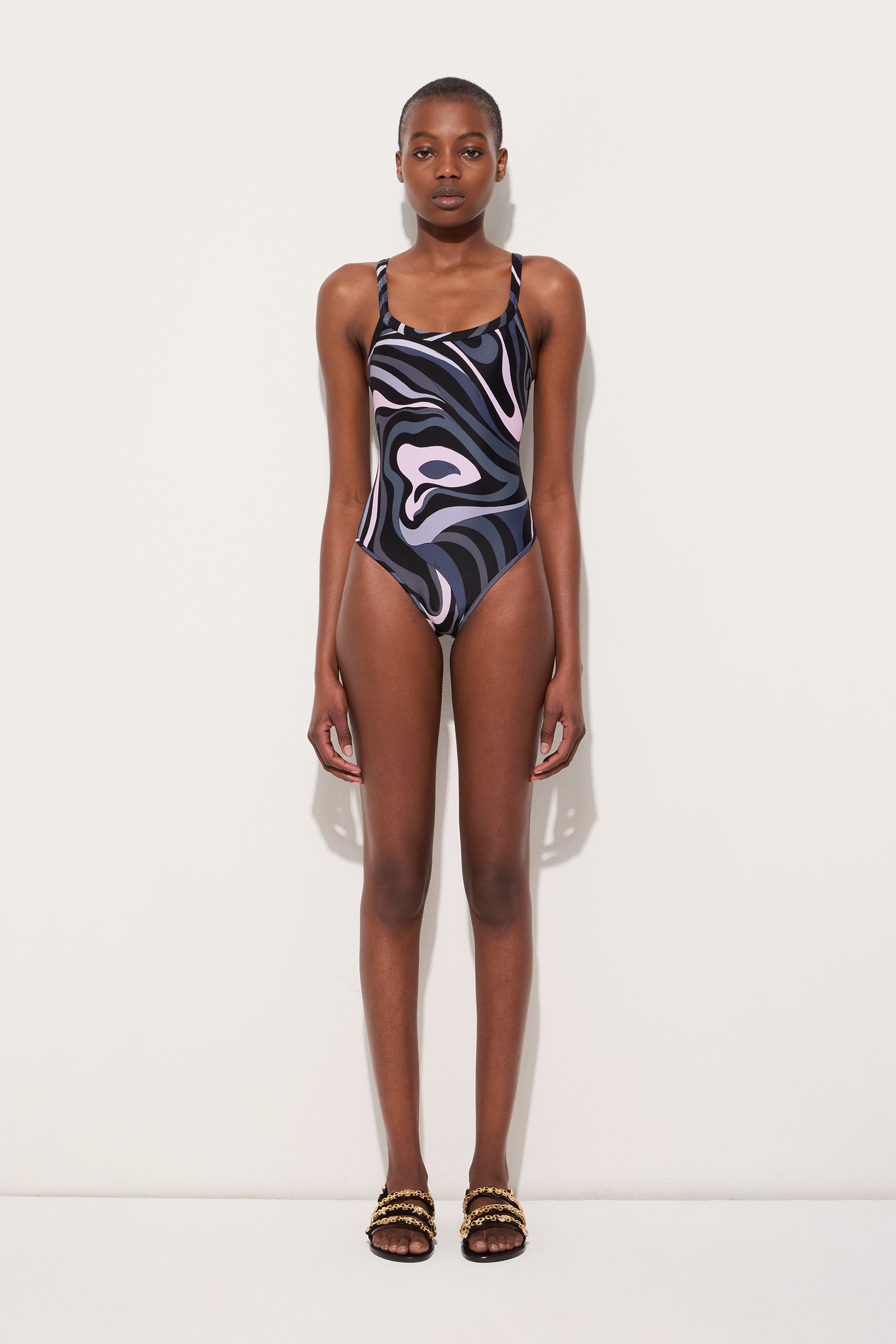 Pucci Marmo Print Swimsuit