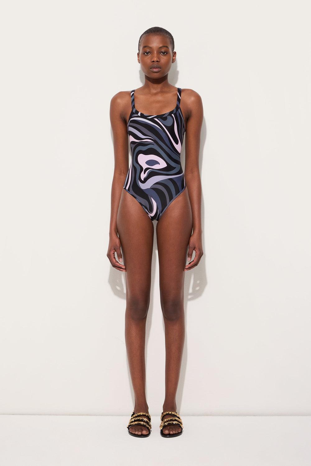 Pucci Marmo Print Swimsuit