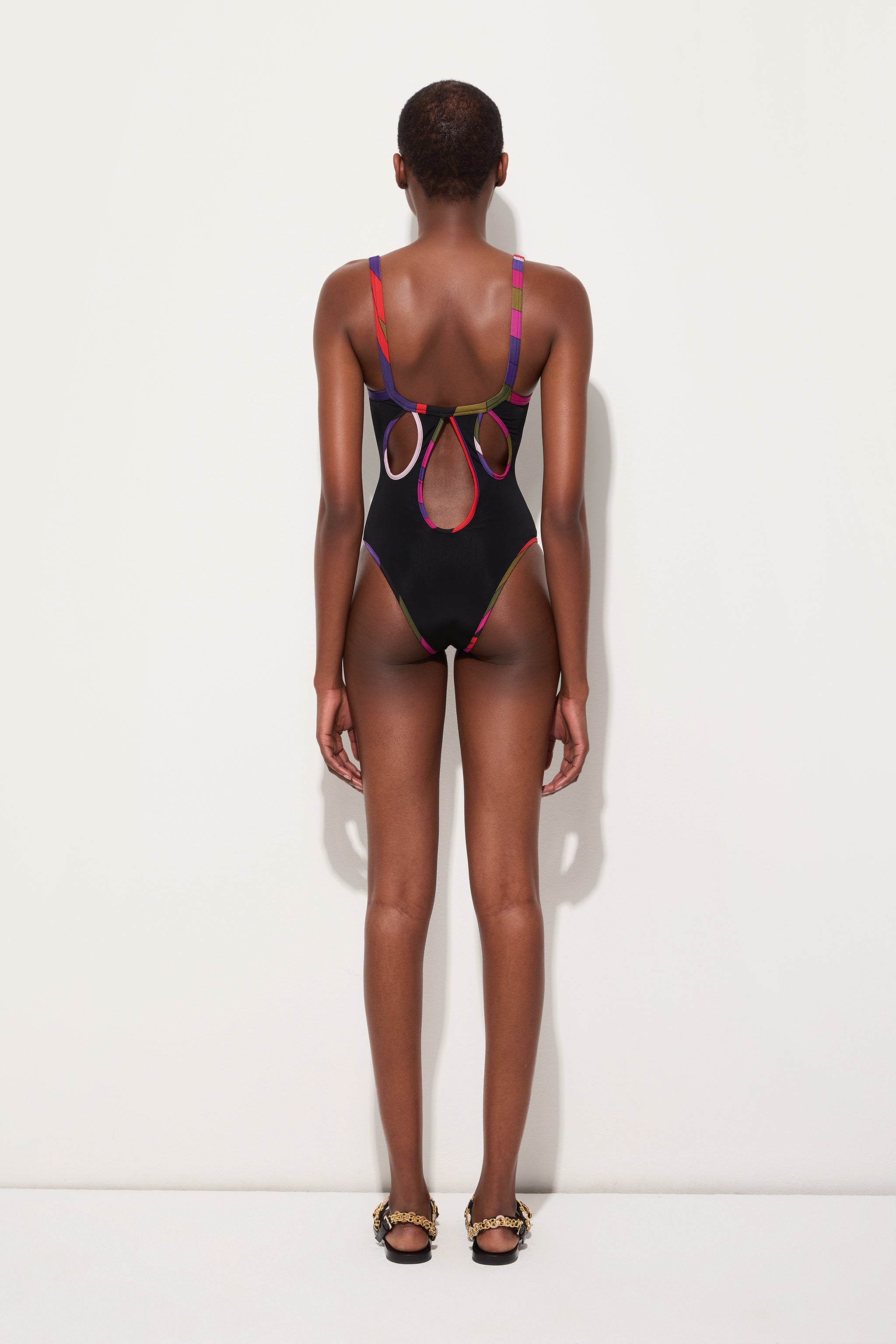 Pucci Swimsuit with Printed Trim