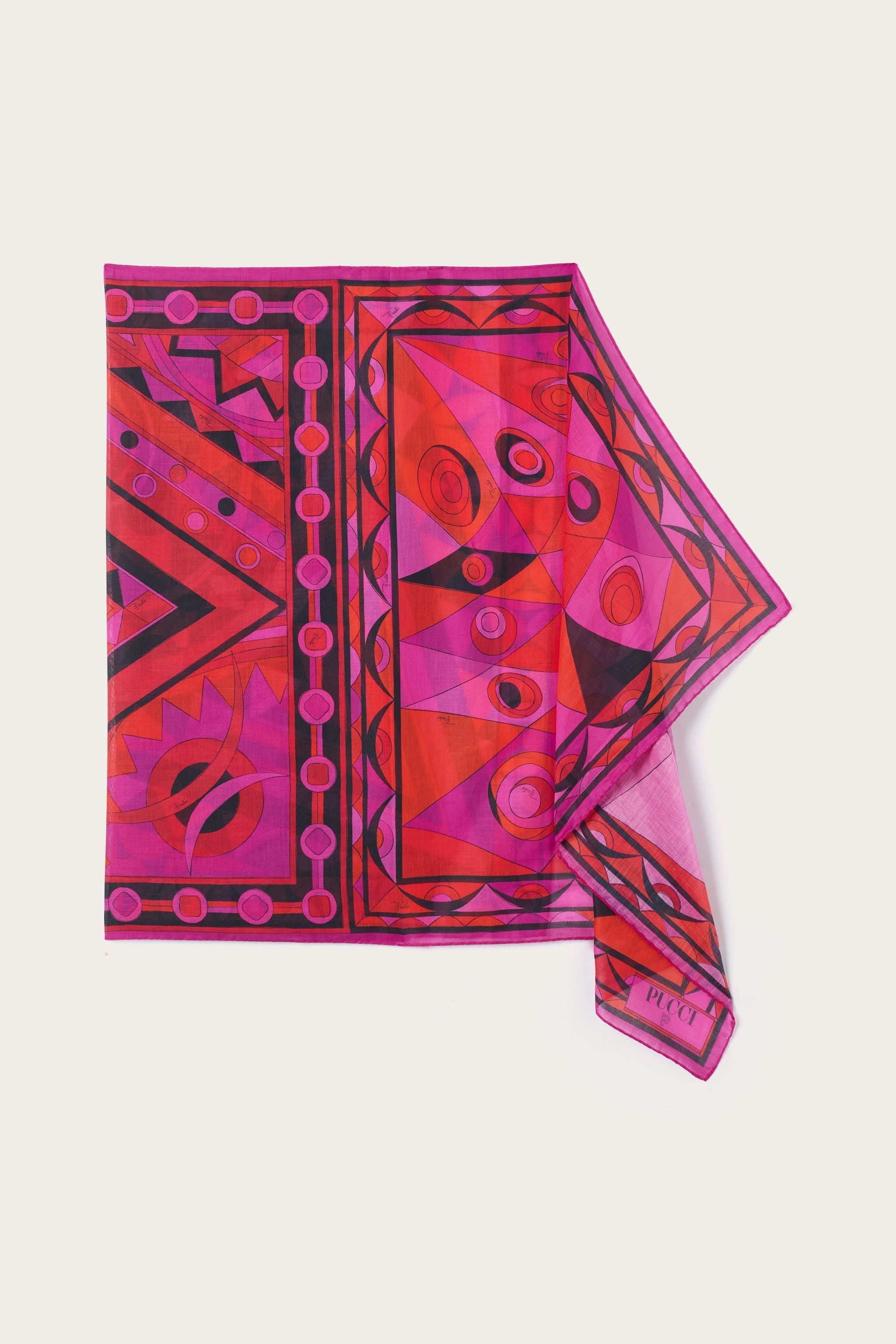 Pucci Cotton Sarong with Mixed Prints