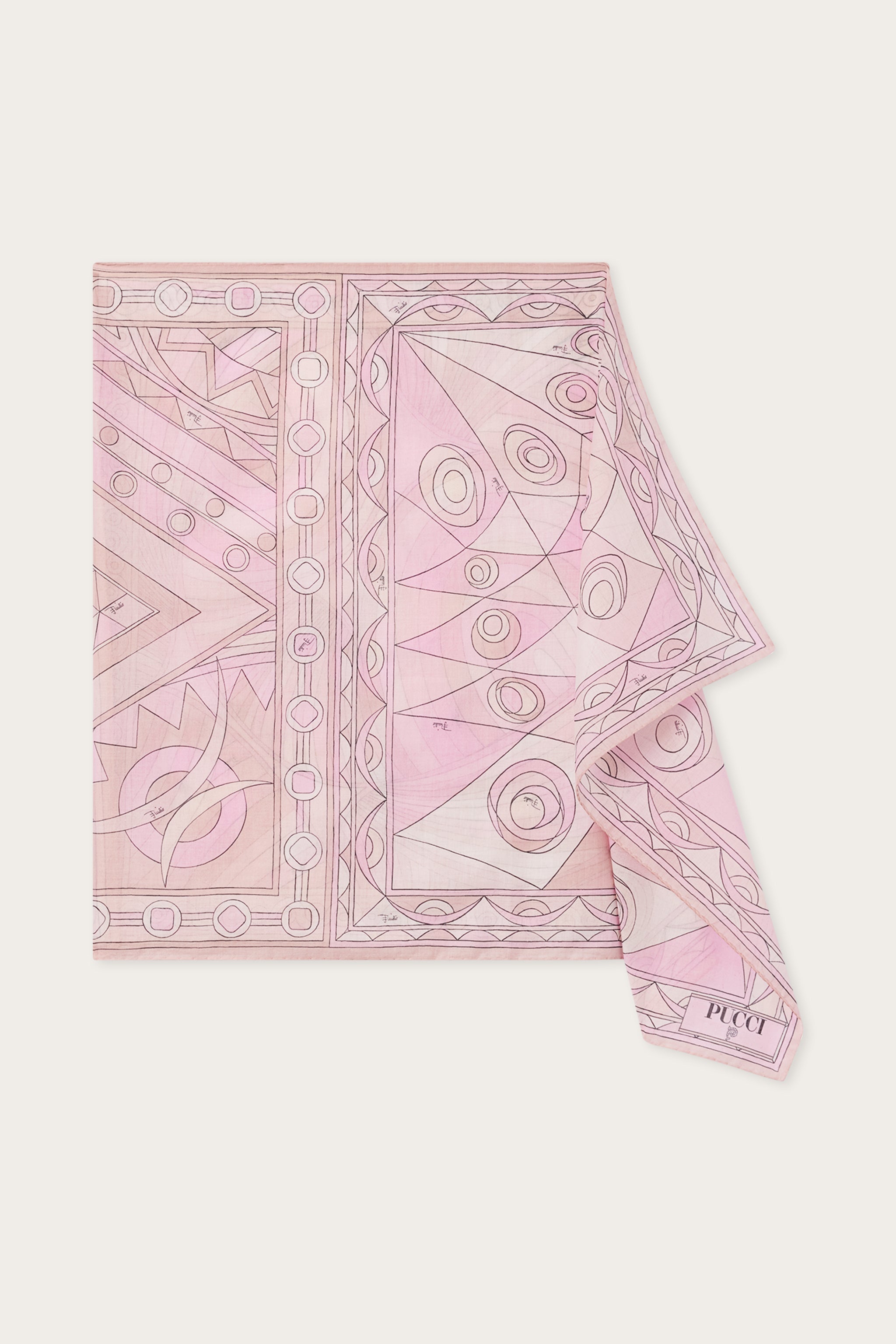 Pucci Cotton Sarong with Mixed Prints