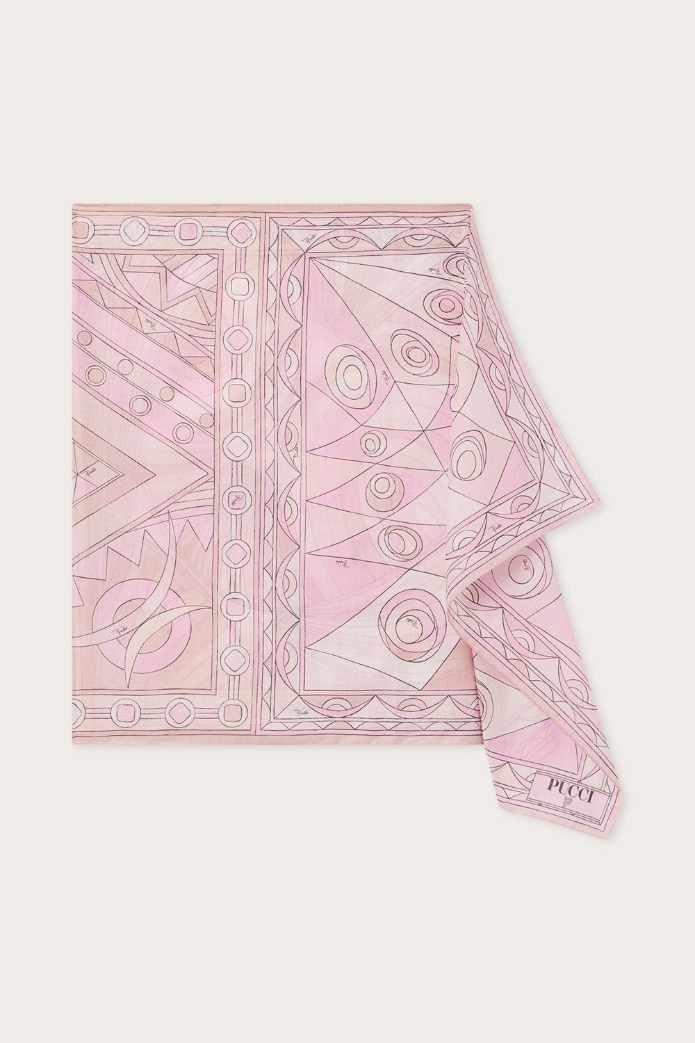 Pucci Cotton Sarong with Mixed Prints