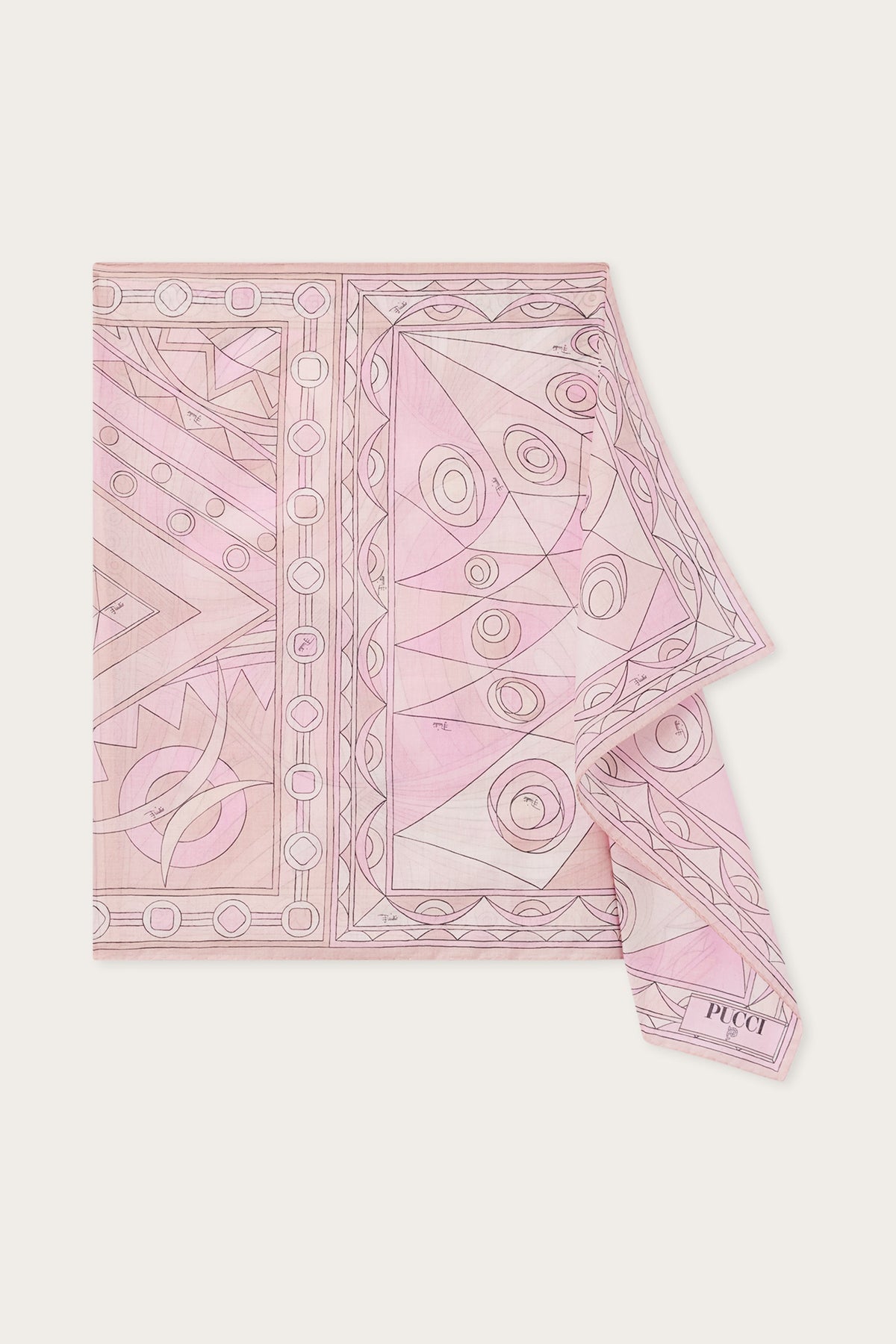 Pucci Cotton Sarong with Mixed Prints