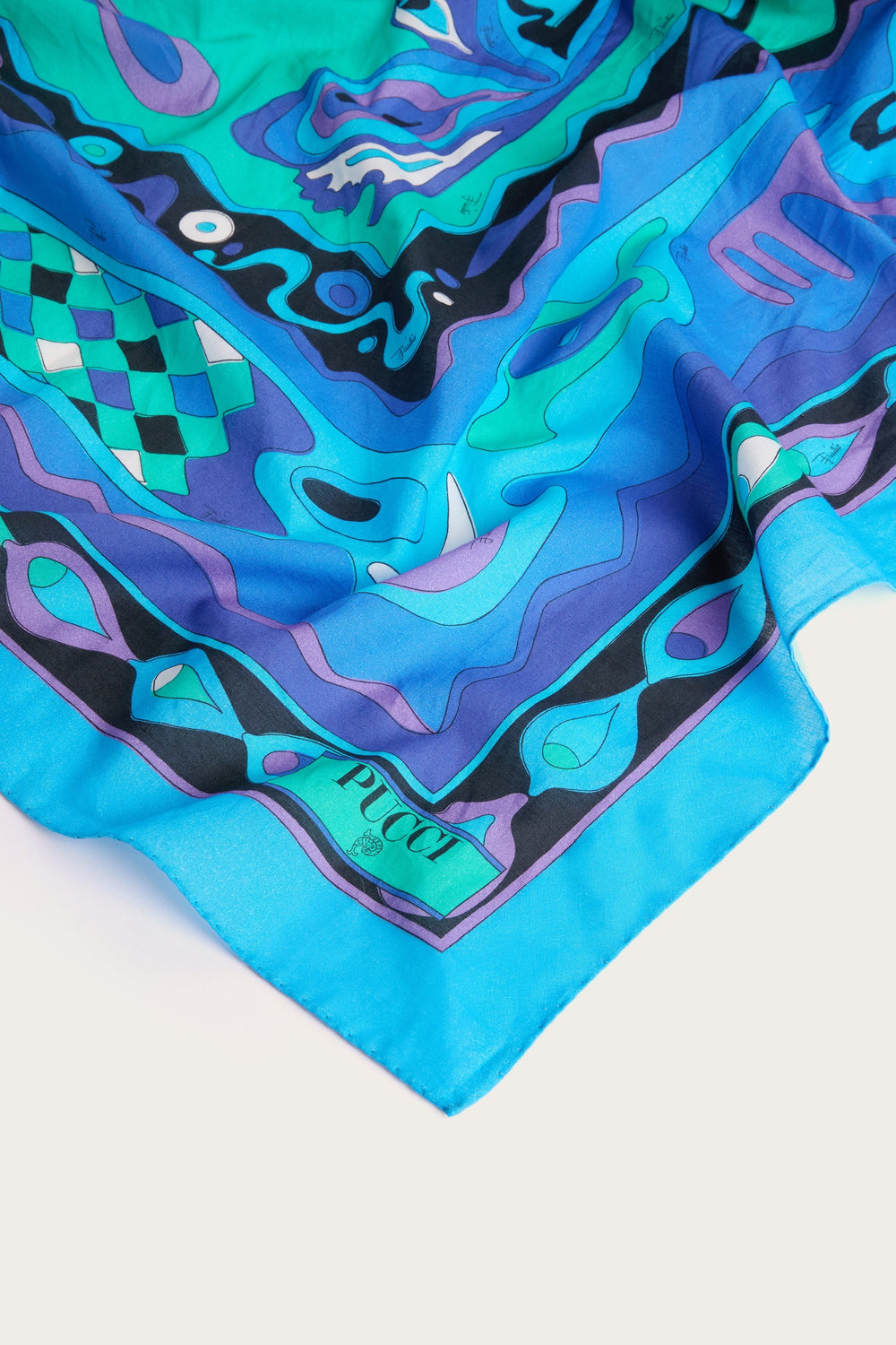 Pucci Angoli Print Cotton Sarong