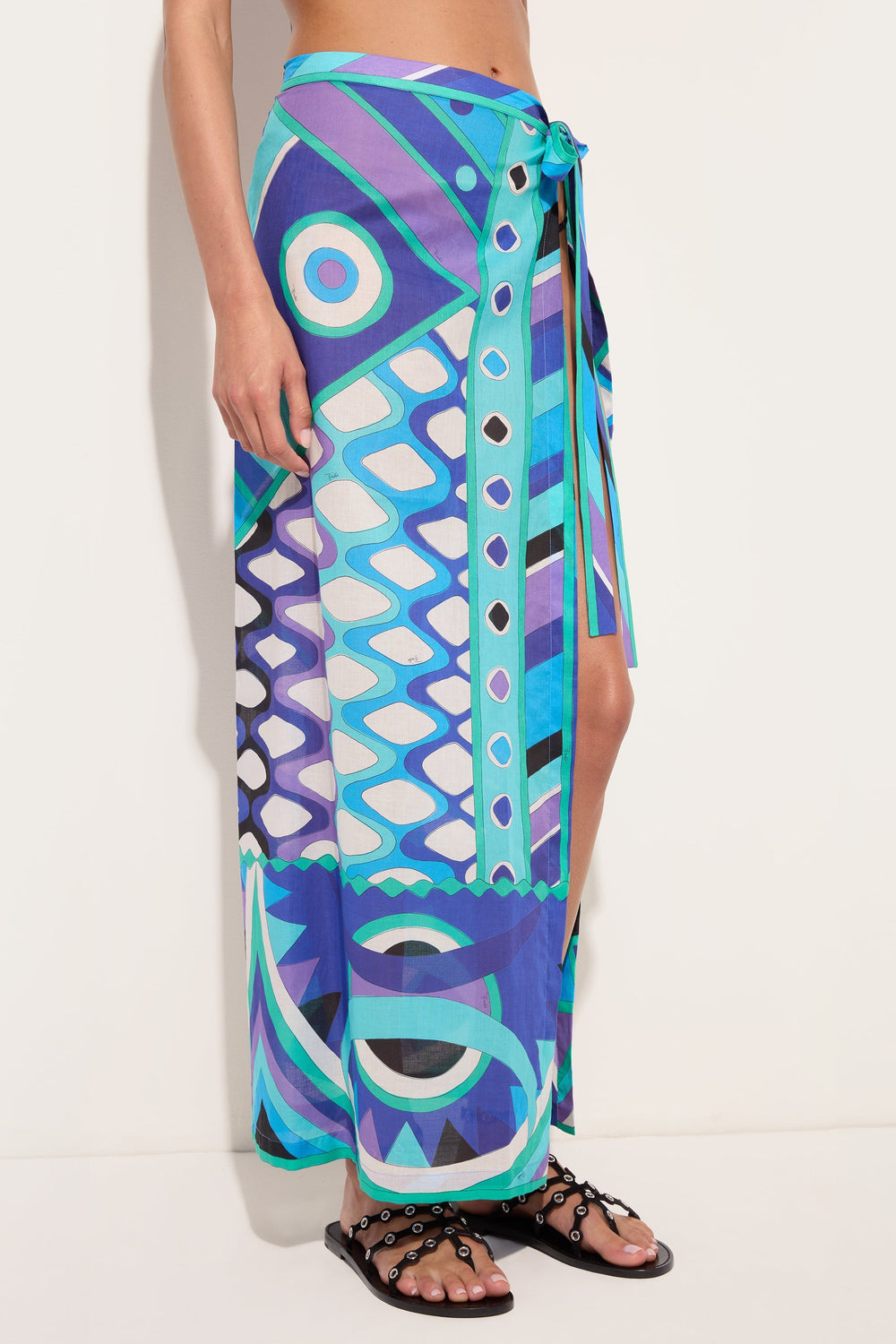 Pucci Vivara Print Cotton Sarong Skirt