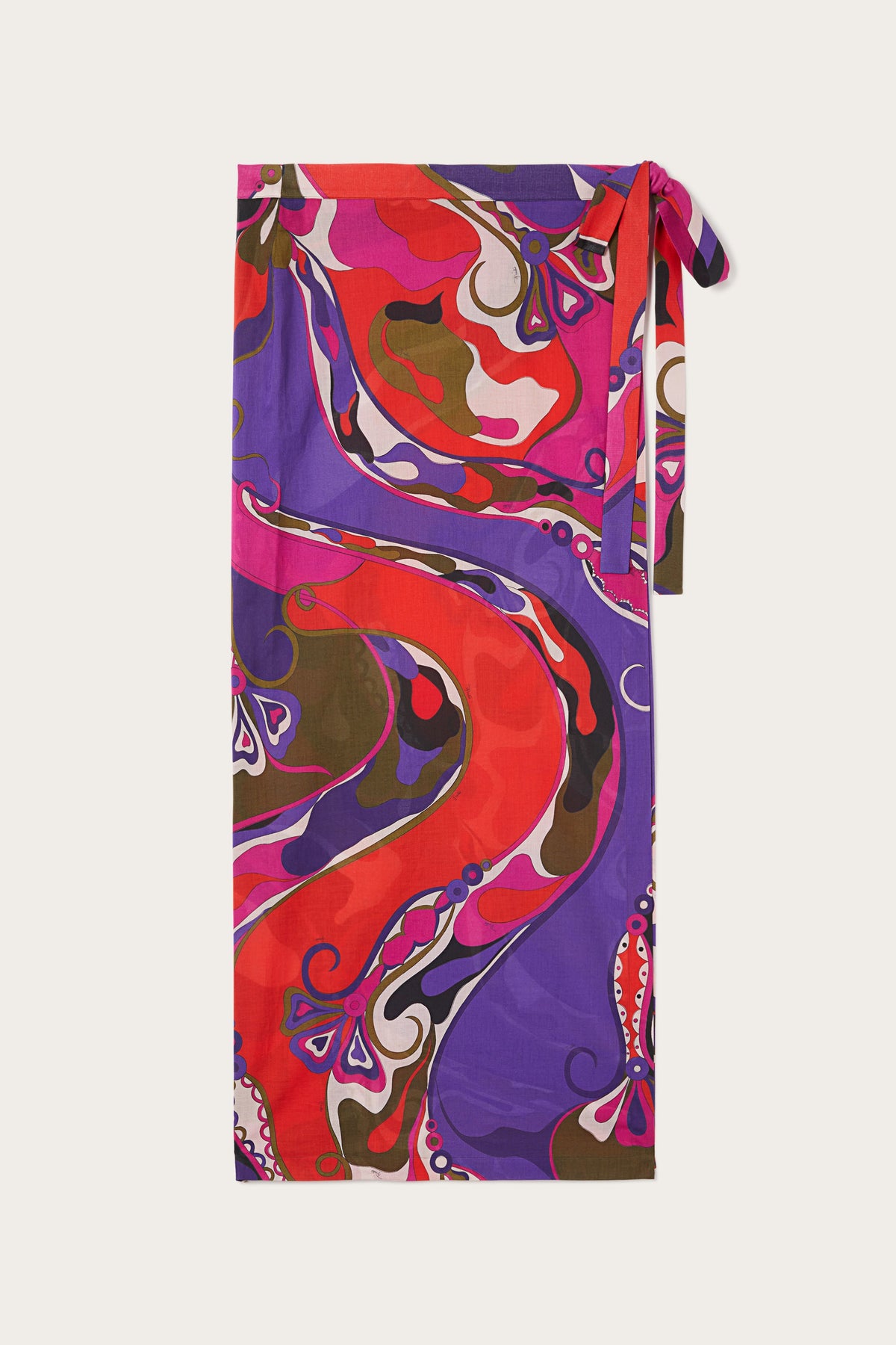 Pucci Orchidee Print Pareo Skirt