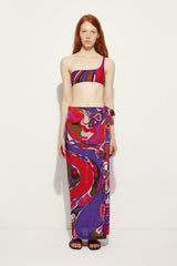 Pucci Orchidee Print Pareo Skirt