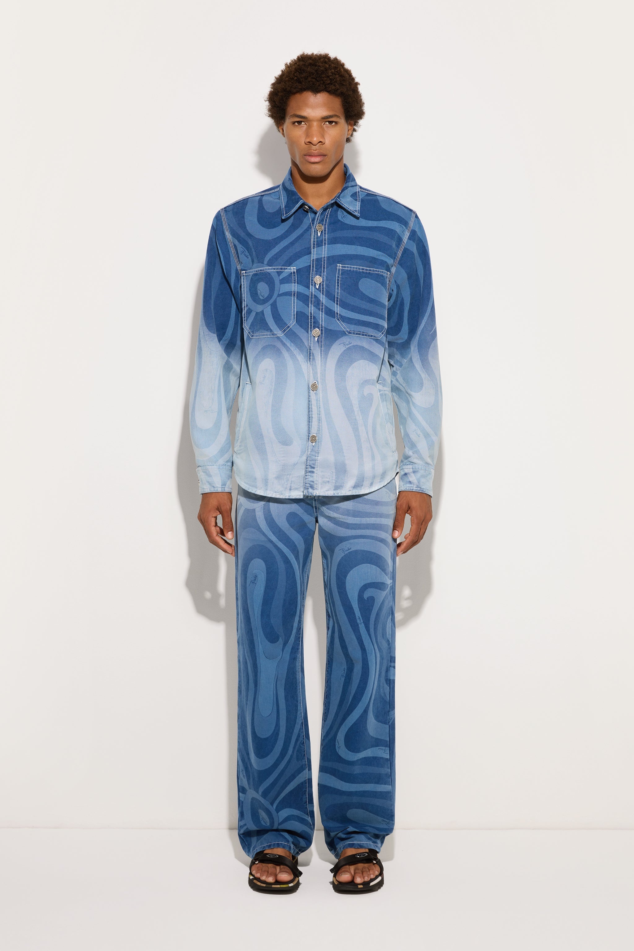 Pucci Denim Trousers in Marmo