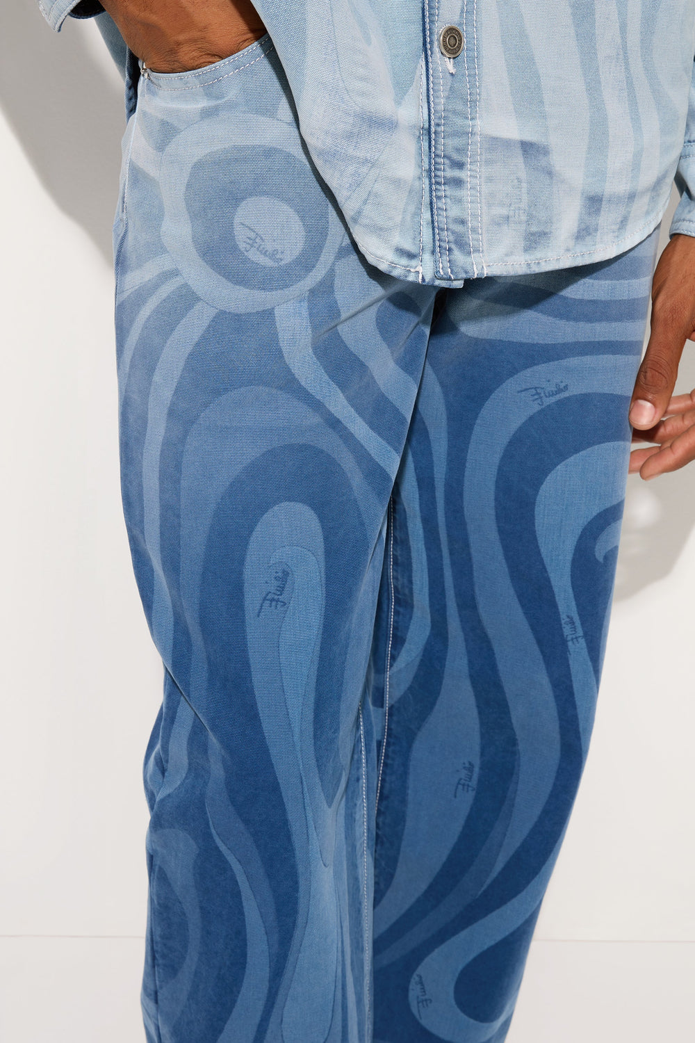 Pucci Denim Trousers in Marmo