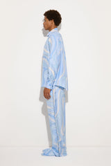 Pucci Marmo Print Oversized Silk Shirt