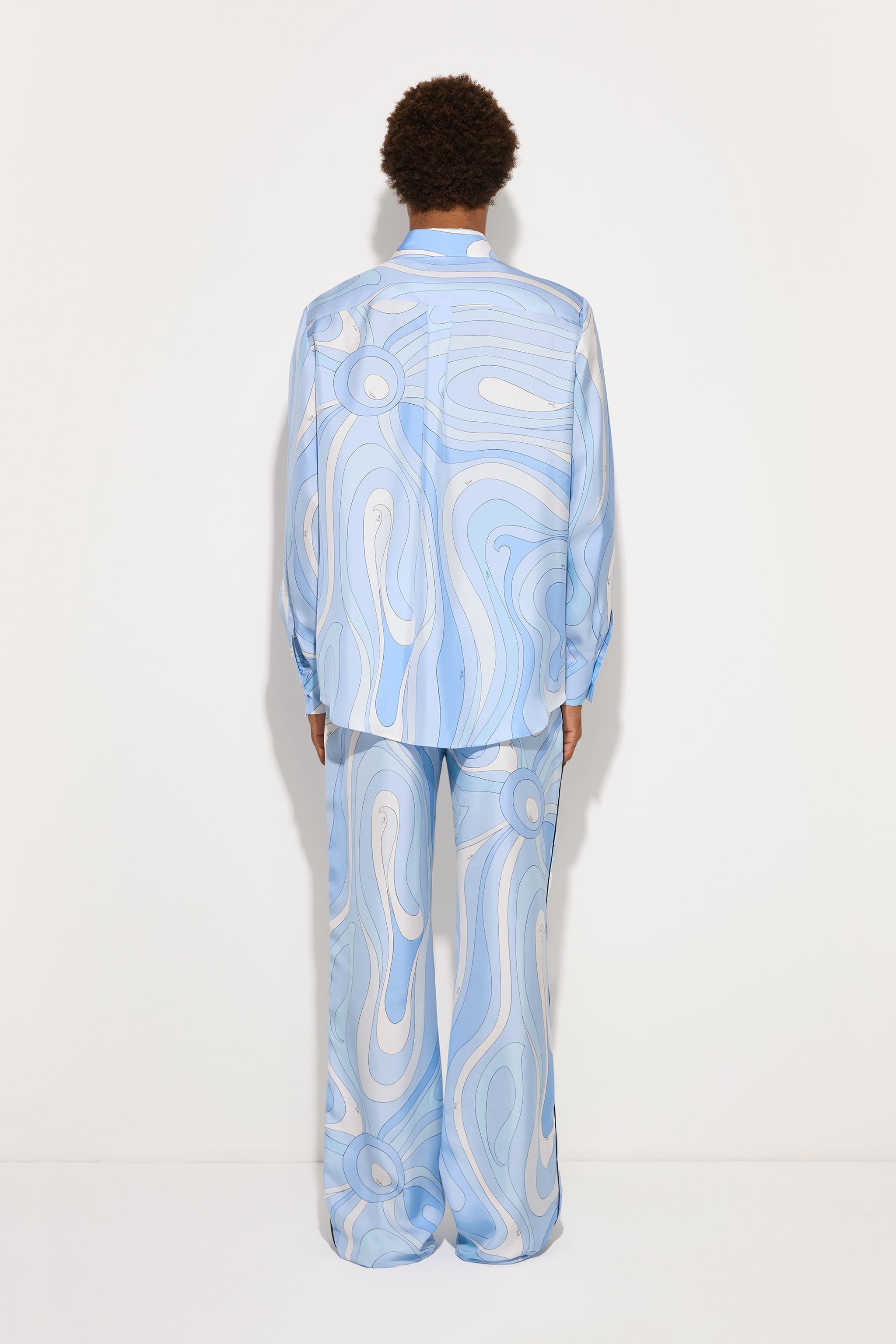 Pucci Marmo Print Silk Pants