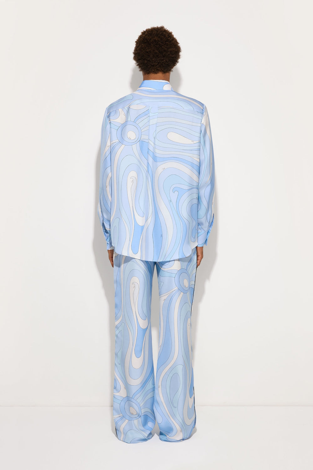 Pucci Marmo Print Silk Pants