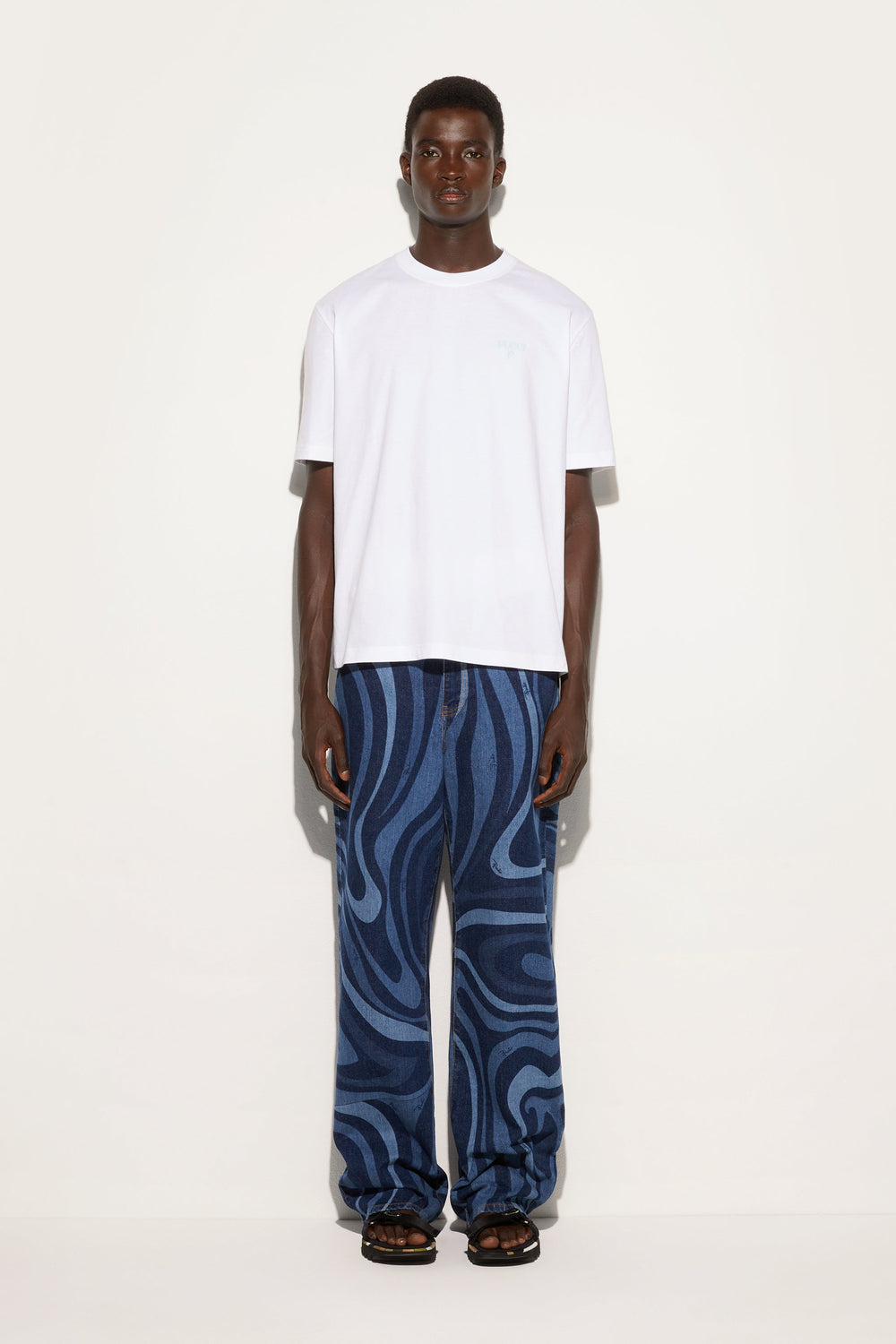 Pucci Cotton Back Printed T-Shirt