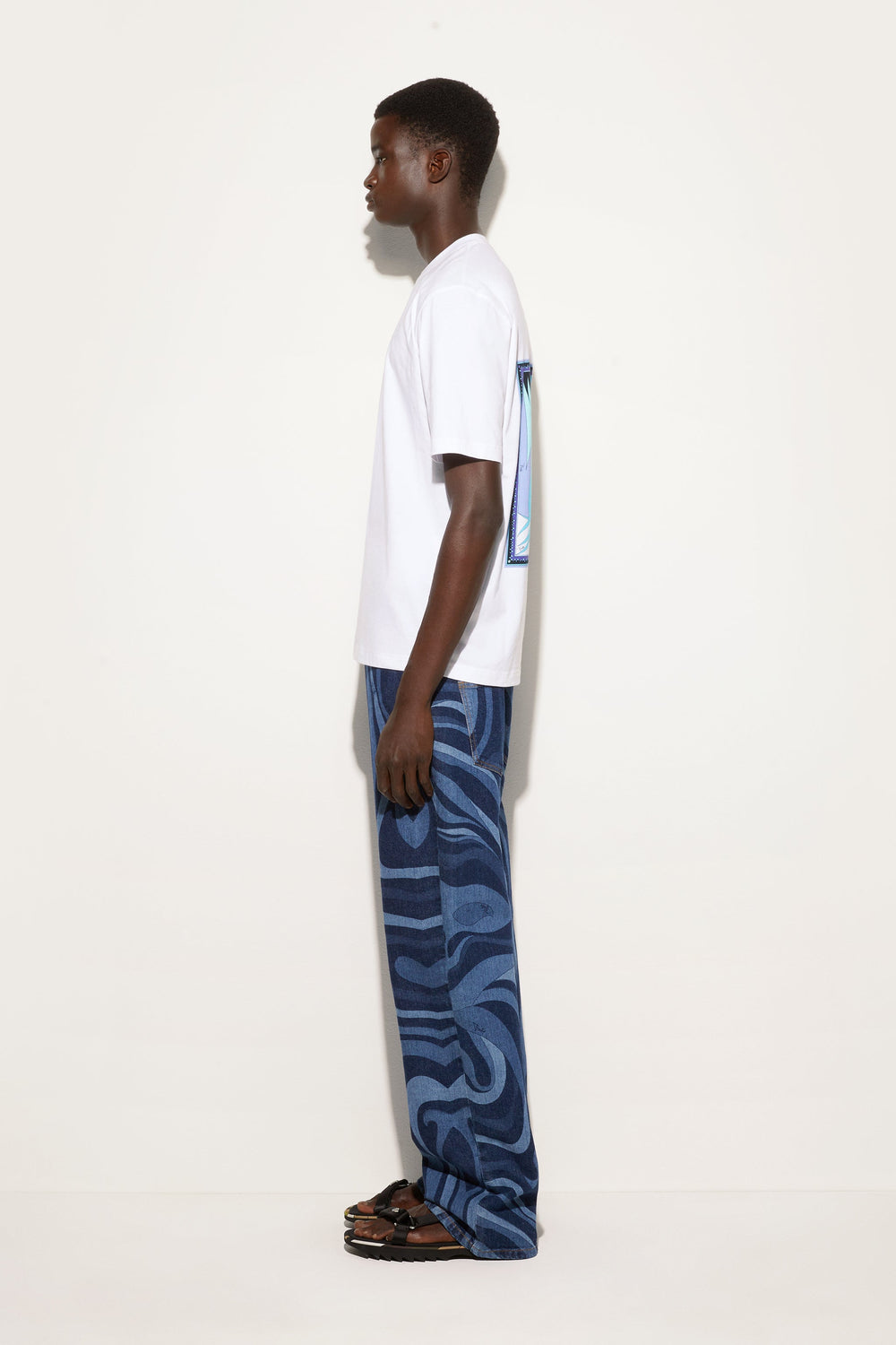 Pucci Cotton Back Printed T-Shirt
