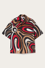 Pucci Marmo Print Bowling Shirt