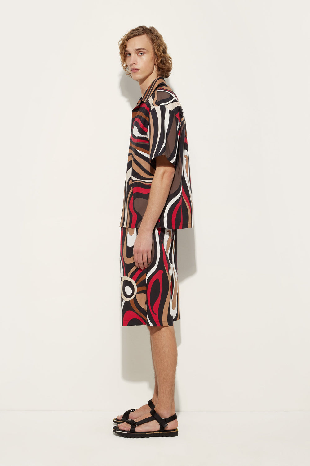 Pucci Marmo Print Bowling Shirt