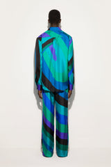 Pucci Iride Print Silk Twill Pants