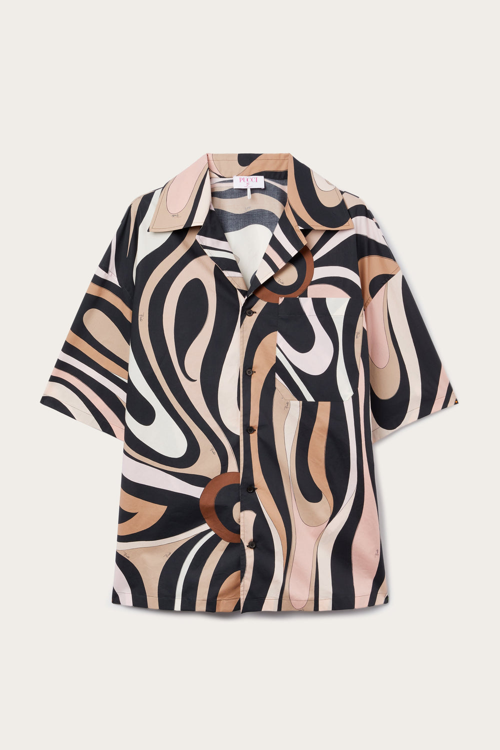 Pucci Marmo Print Bowling Shirt