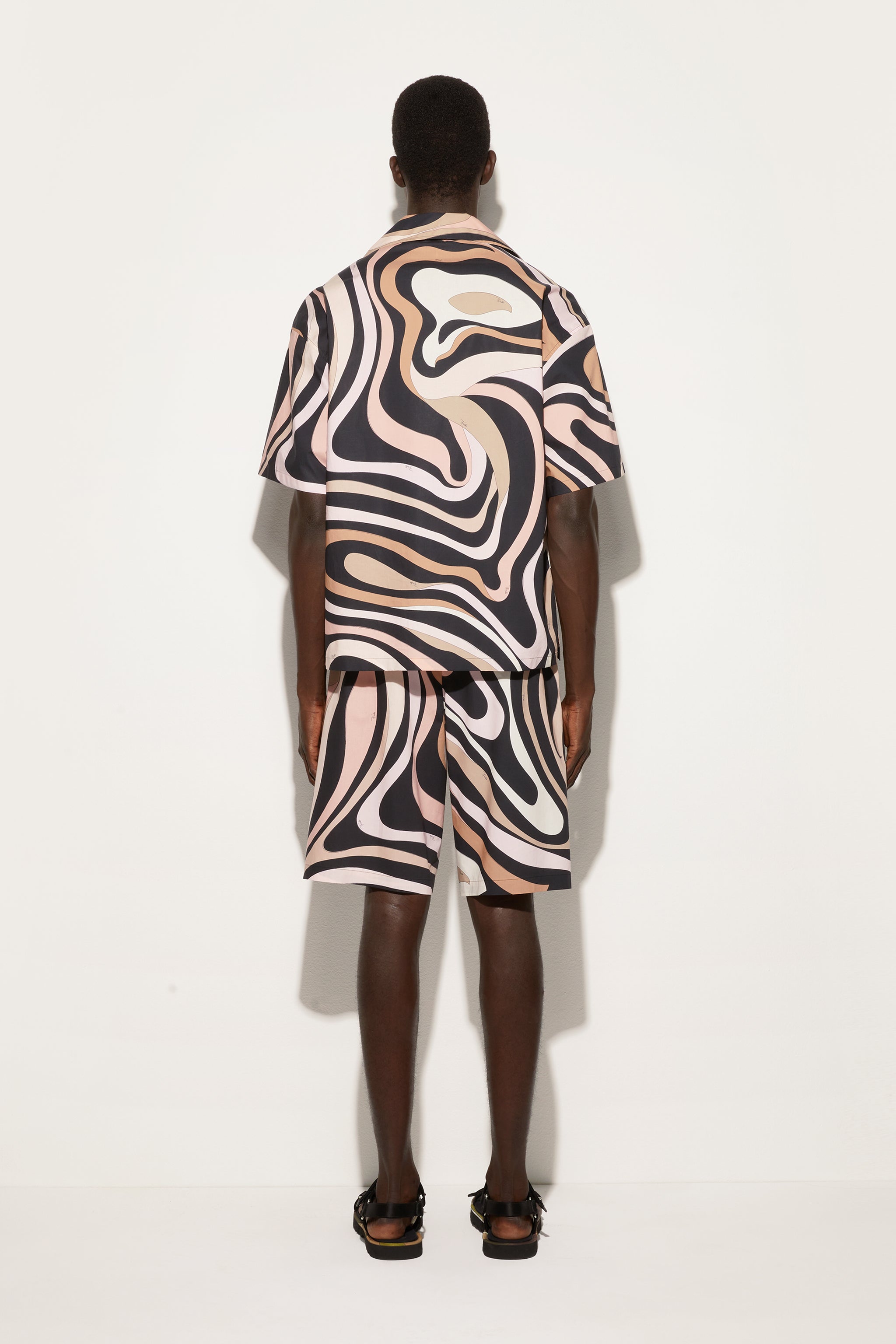 Pucci Marmo Print Bowling Shirt