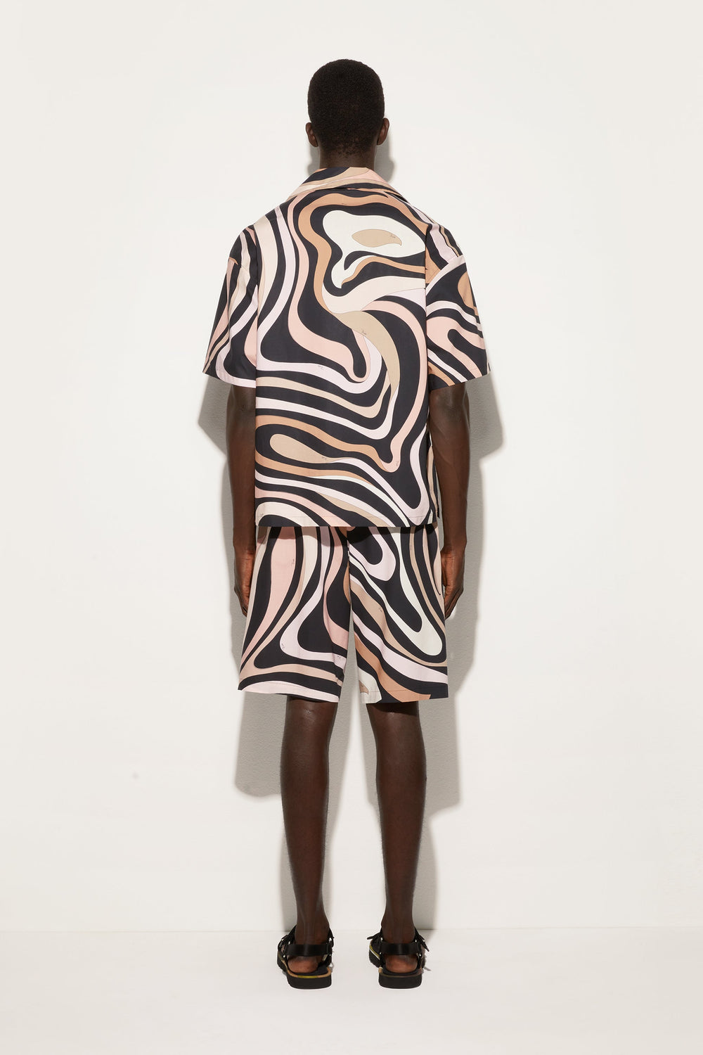 Pucci Marmo Print Bowling Shirt