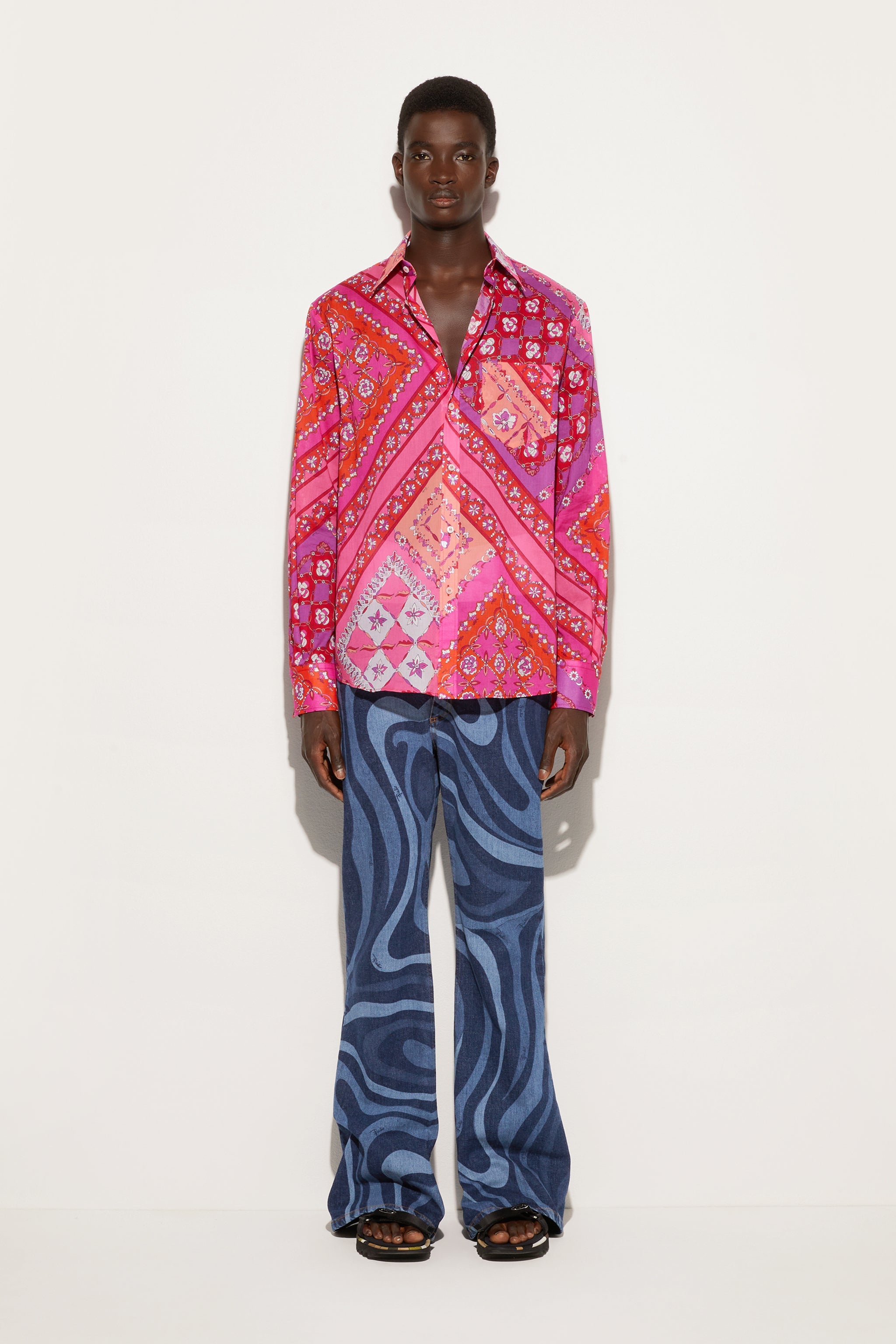 Pucci Festa Print Oversized Shirt