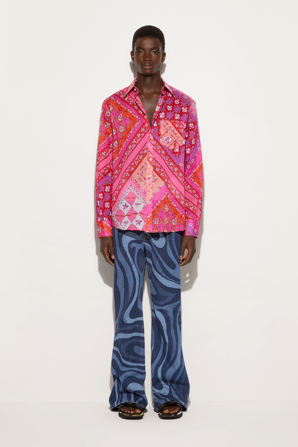 Pucci Festa Print Oversized Shirt