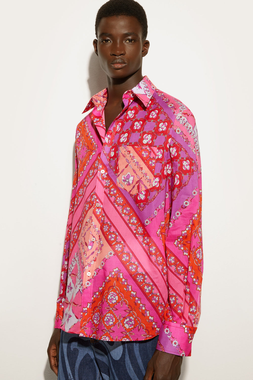 Pucci Festa Print Oversized Shirt