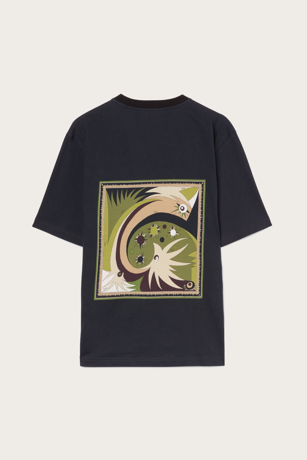 Pucci Cotton Back Printed T-Shirt