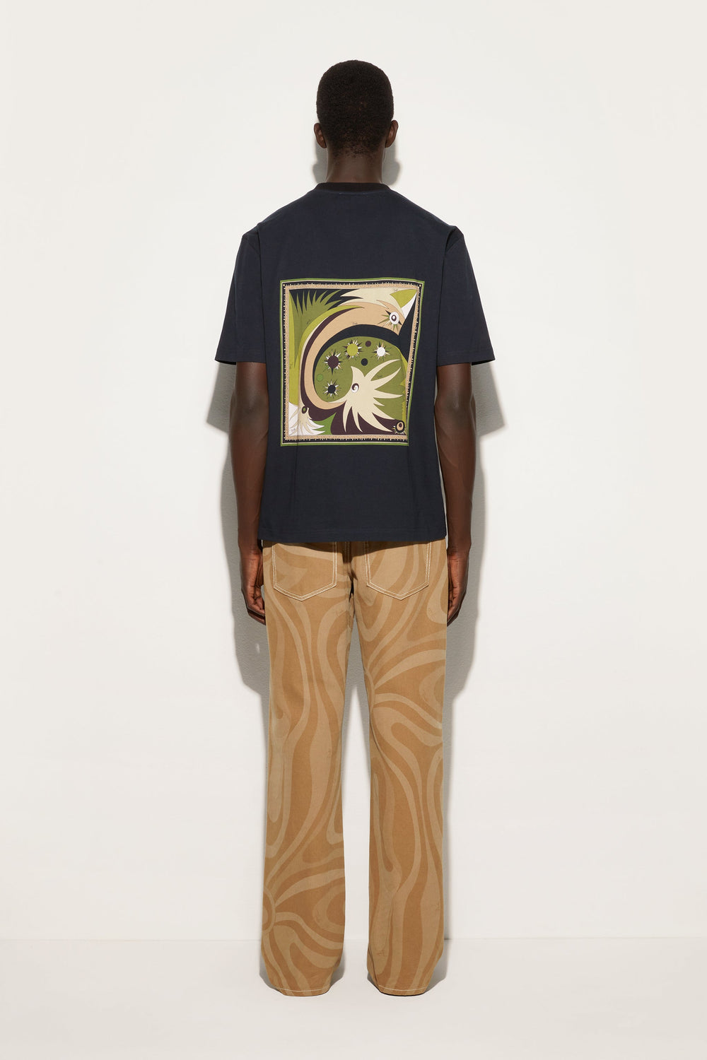 Pucci Cotton Back Printed T-Shirt