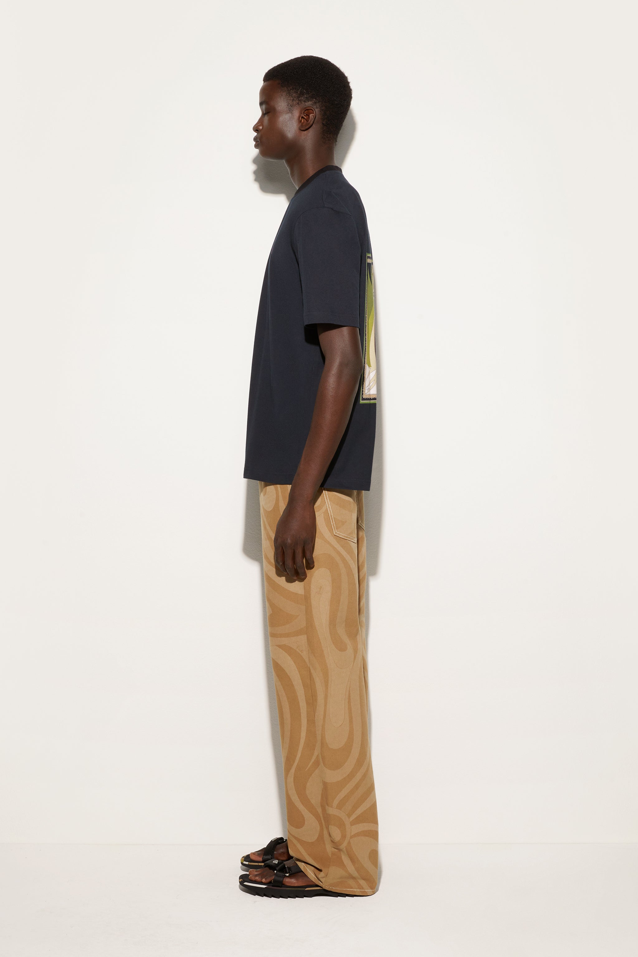 Pucci Cotton Back Printed T-Shirt