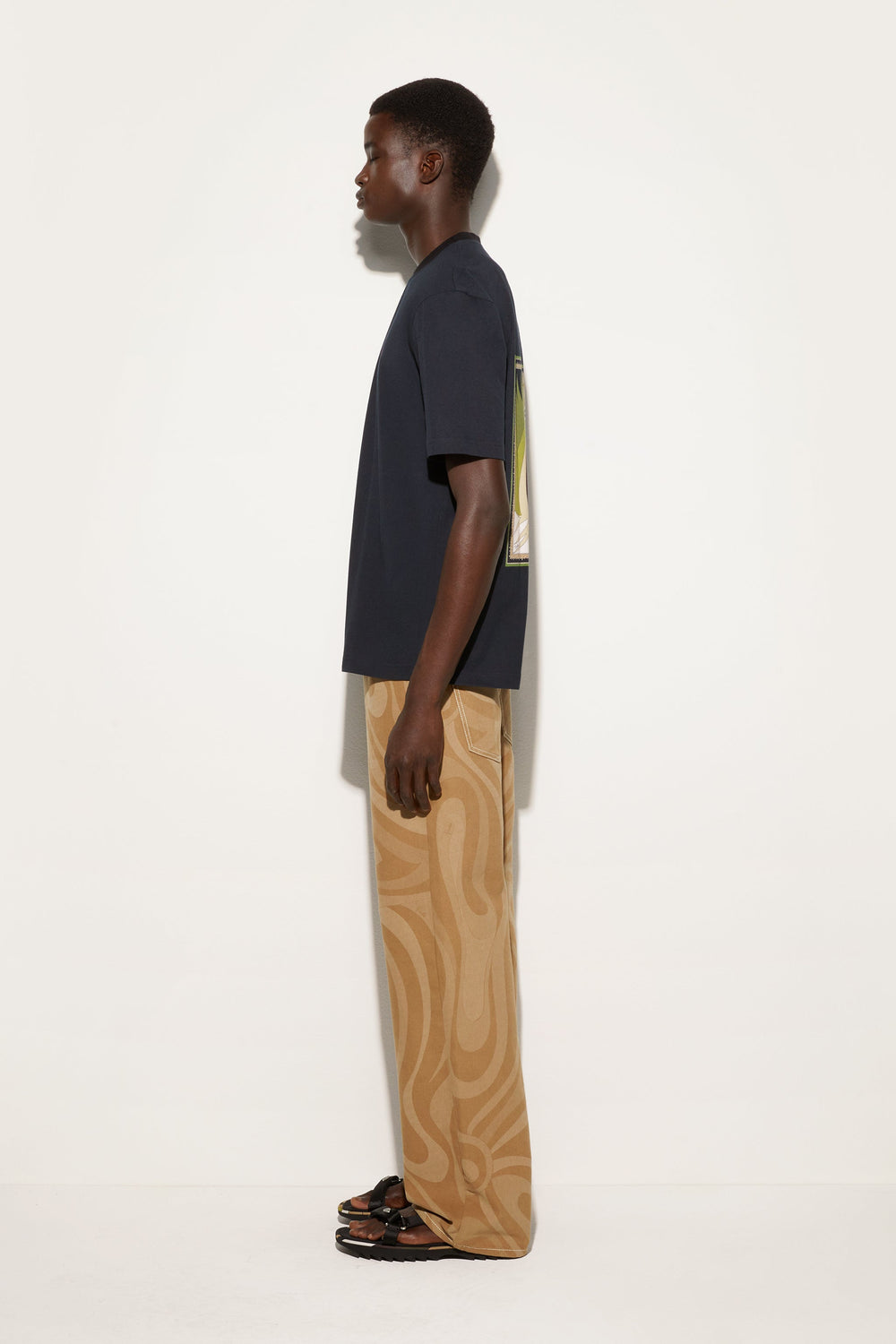 Pucci Cotton Back Printed T-Shirt