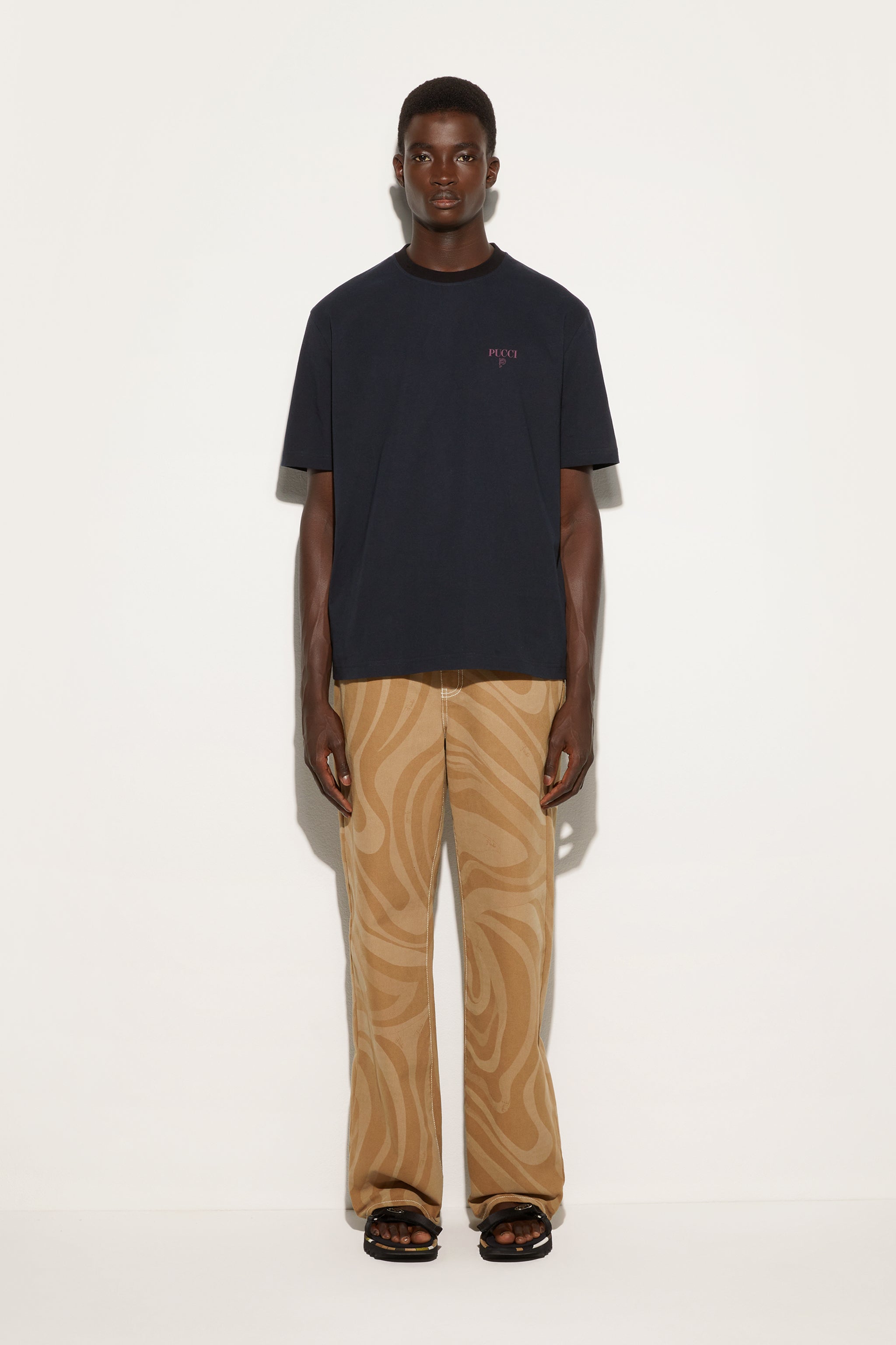 Pucci Cotton Back Printed T-Shirt