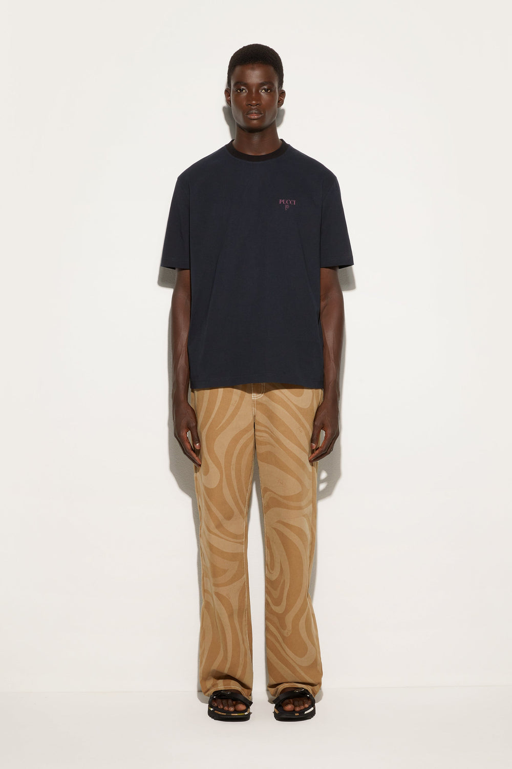 Pucci Cotton Back Printed T-Shirt