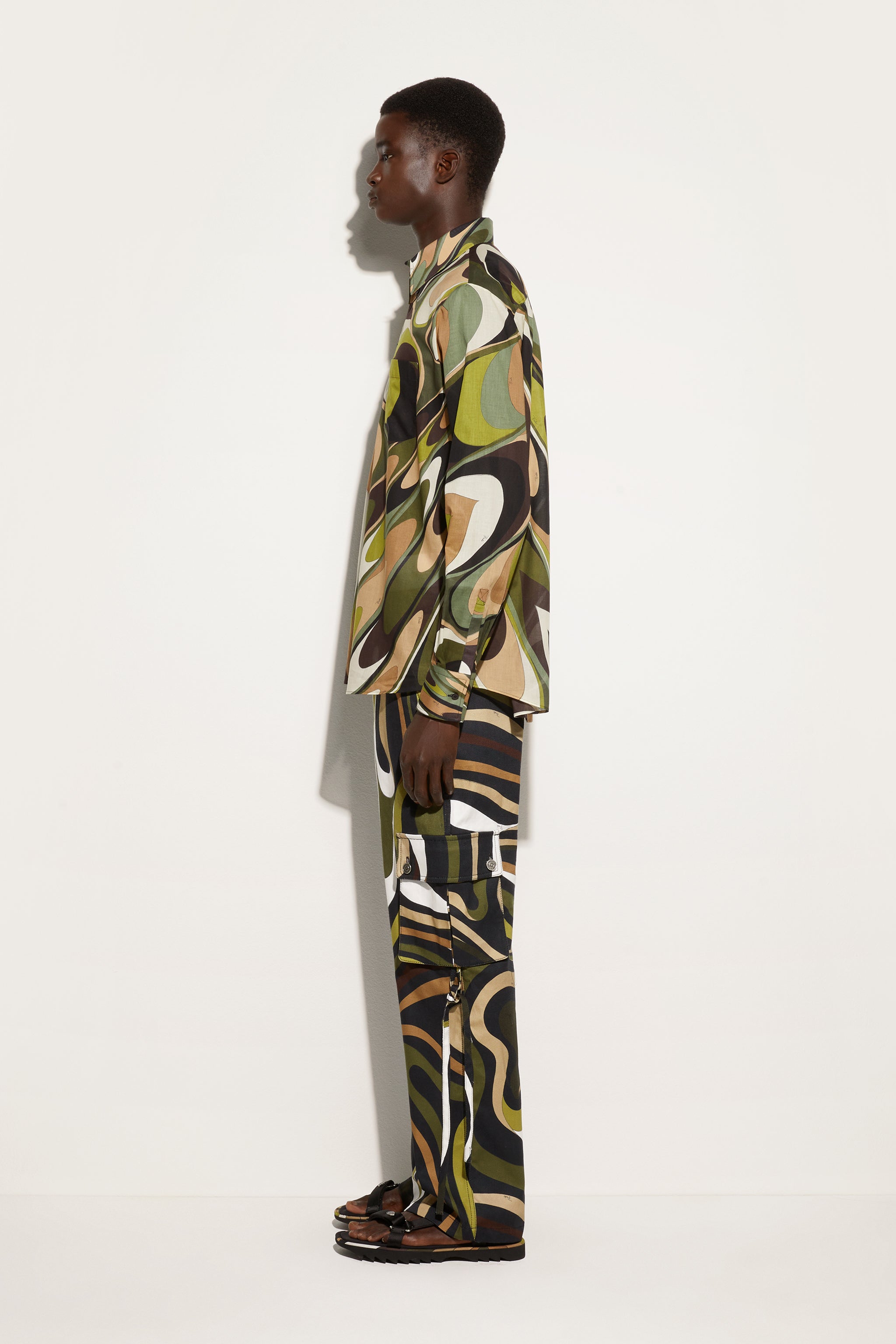 Pucci Marmo Print Cargo Pants