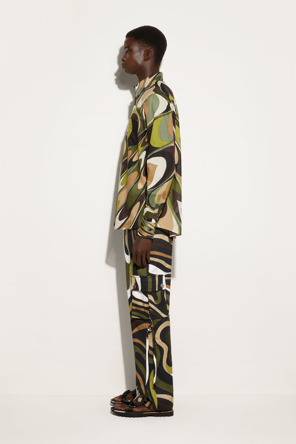 Pucci Marmo Print Cargo Pants