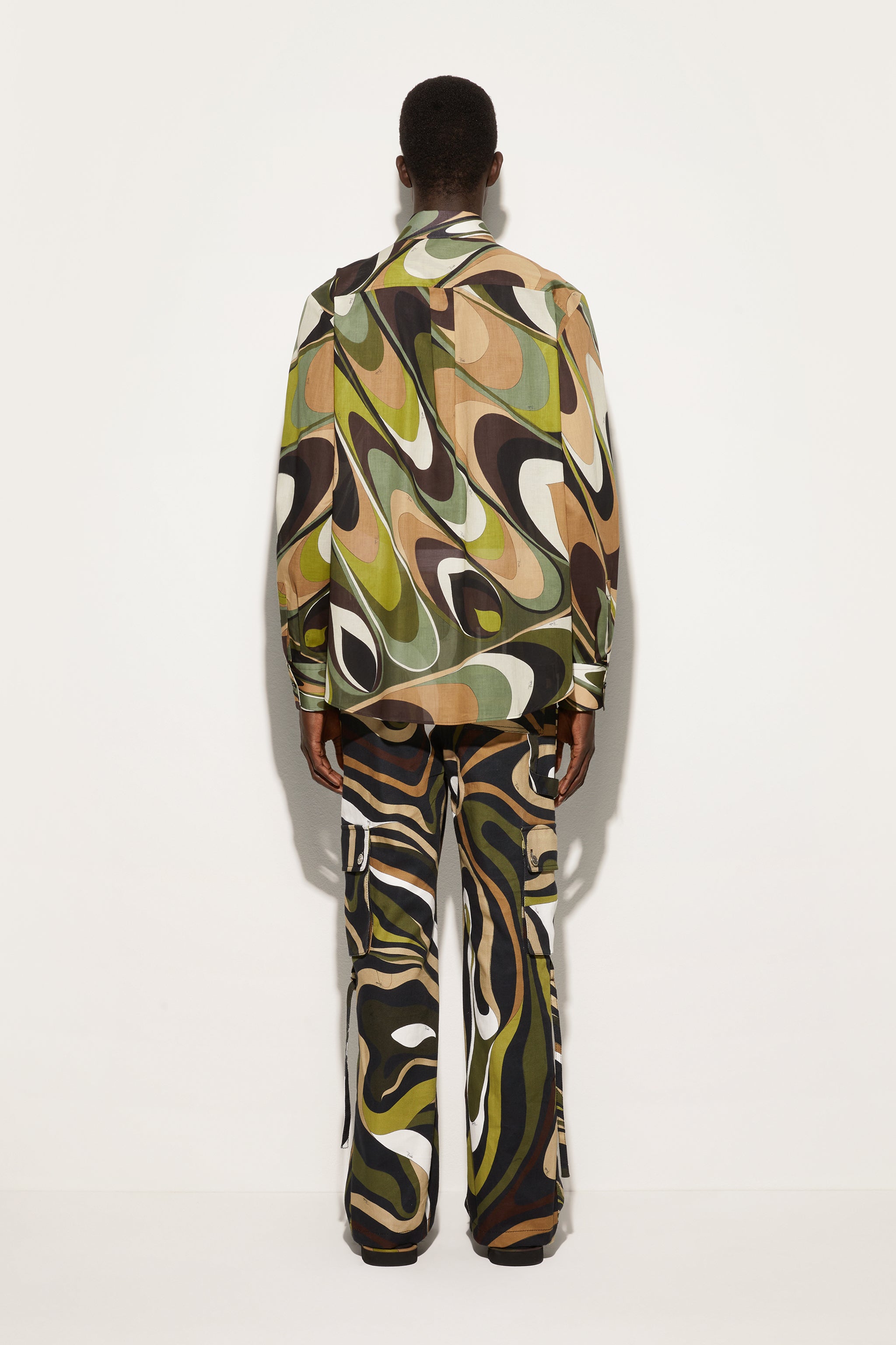 Pucci Marmo Print Cargo Pants