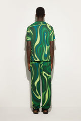 Pucci Flamed Jersey T-Shirt with Allover Print