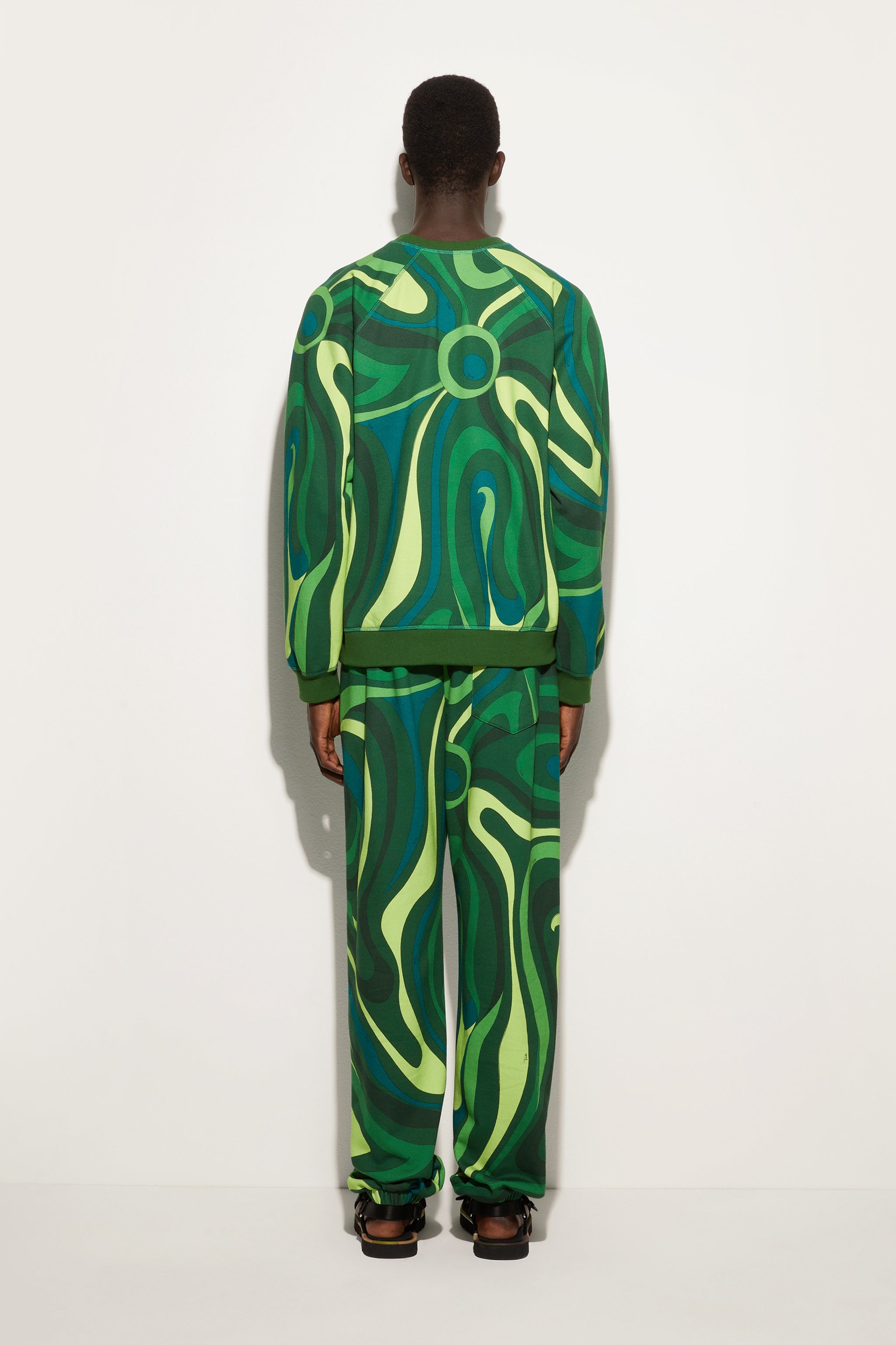 Pucci Marmo Print Fleece Sweatshirt